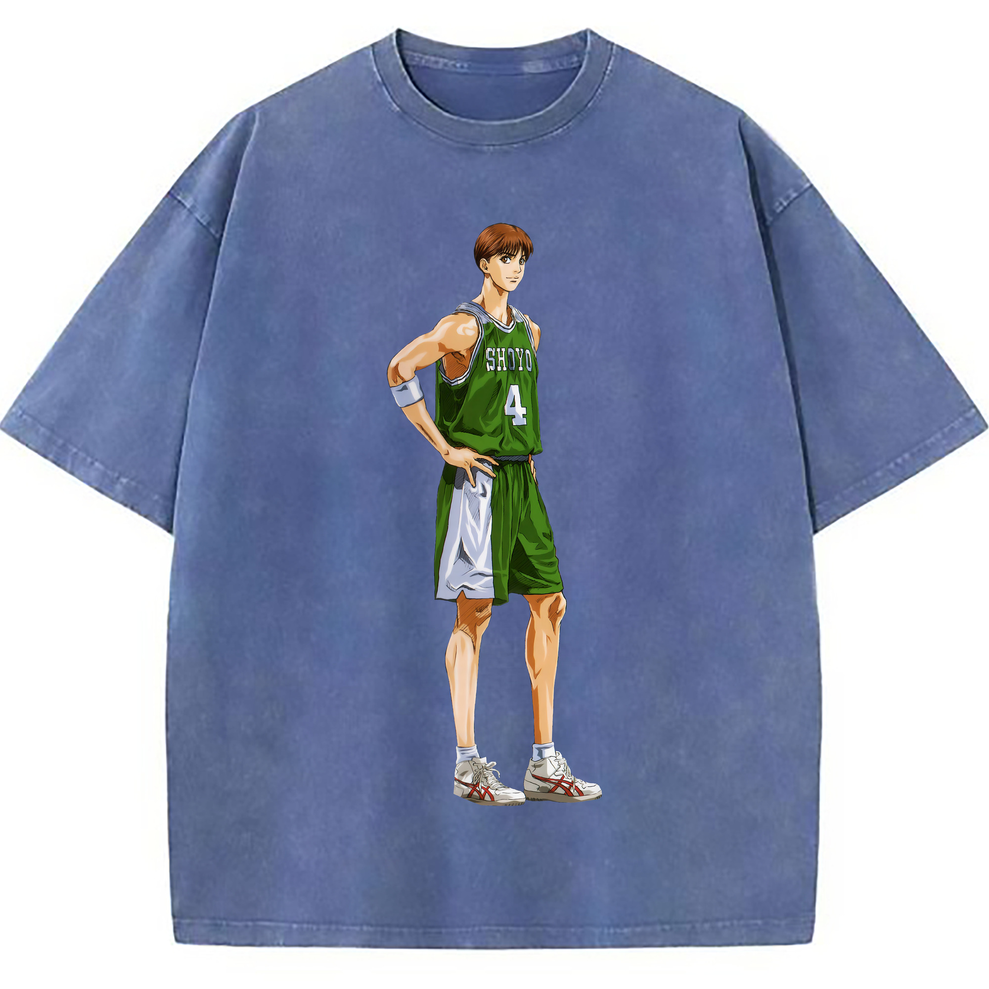 （画像用） SLAM DUNK／スラムダンク 綿100% ヴィンテージ風 半袖Tシャツ（フロントプリント）