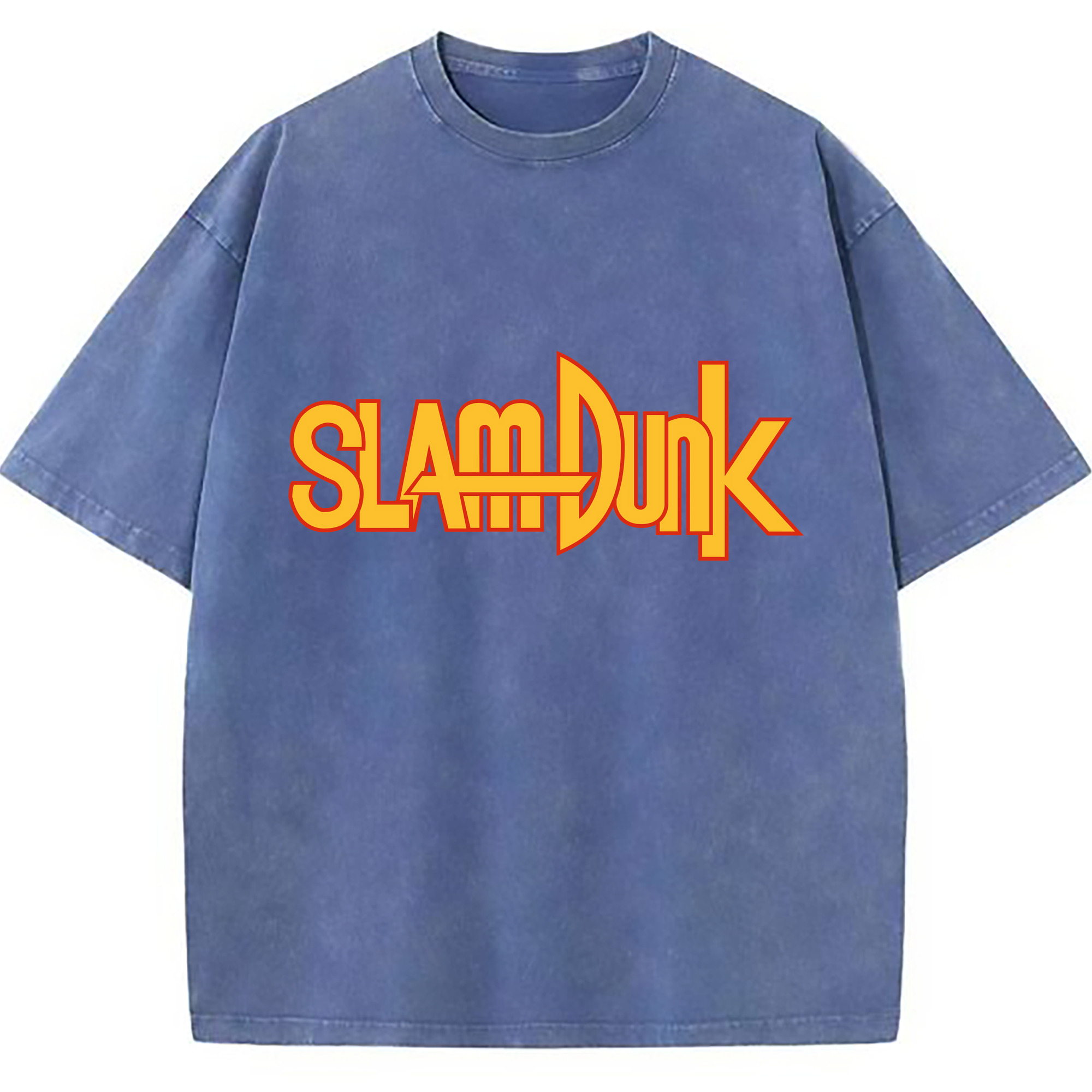 （画像用） SLAM DUNK／スラムダンク 綿100% ヴィンテージ風 半袖Tシャツ（フロントプリント）