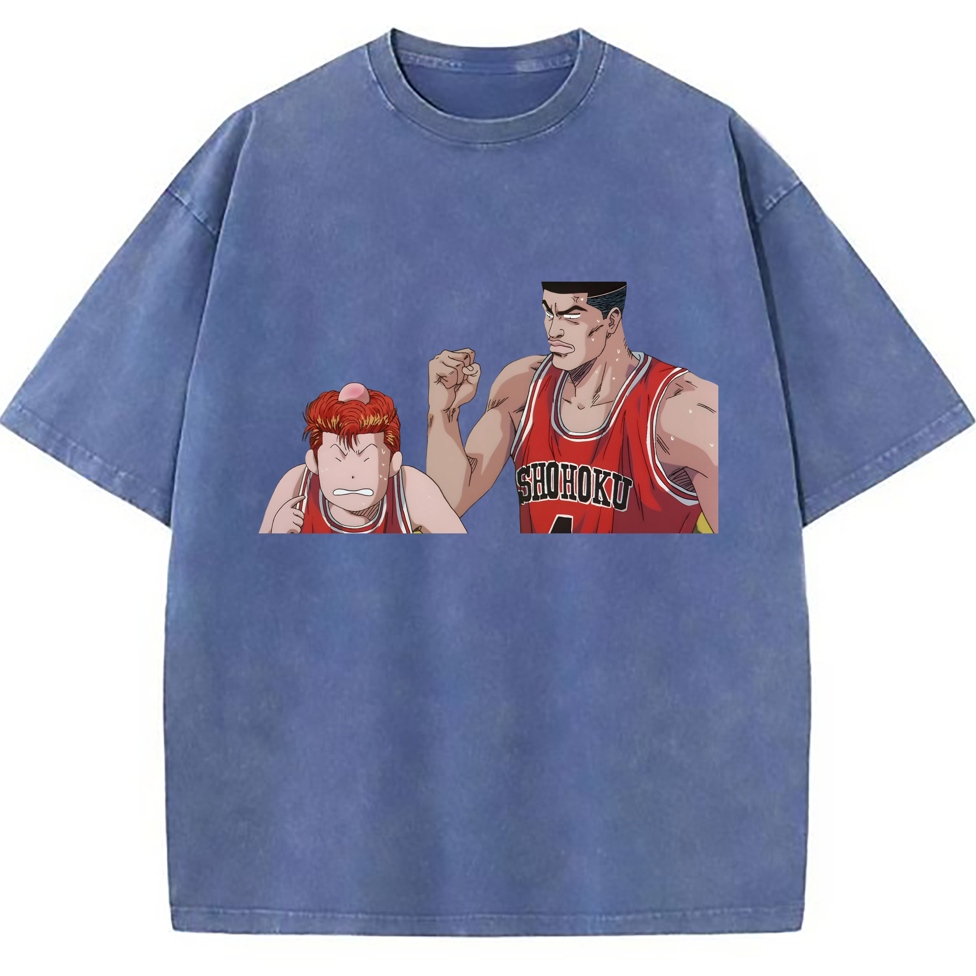 （画像用） SLAM DUNK／スラムダンク 綿100% ヴィンテージ風 半袖Tシャツ（フロントプリント）