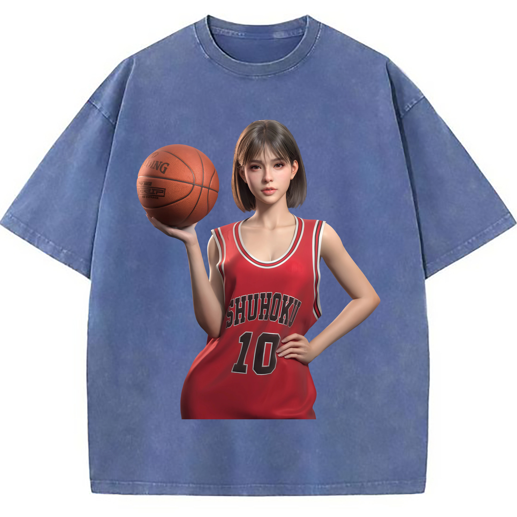 （画像用） SLAM DUNK／スラムダンク 綿100% ヴィンテージ風 半袖Tシャツ（フロントプリント）