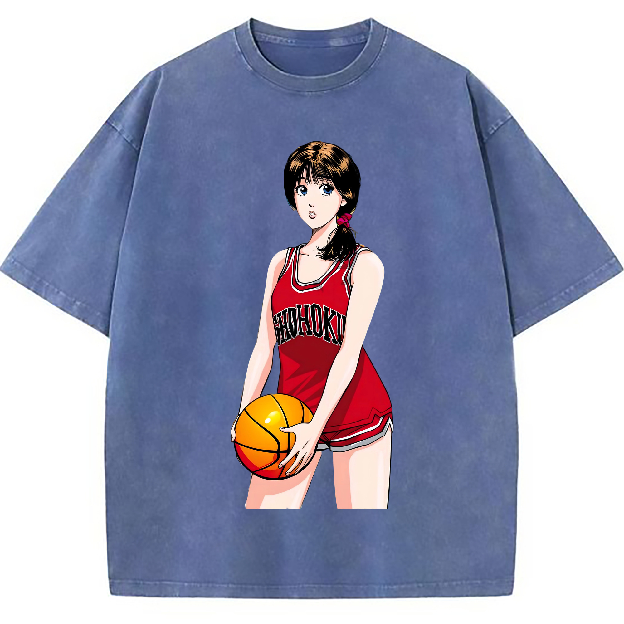 （画像用） SLAM DUNK／スラムダンク 綿100% ヴィンテージ風 半袖Tシャツ（フロントプリント）