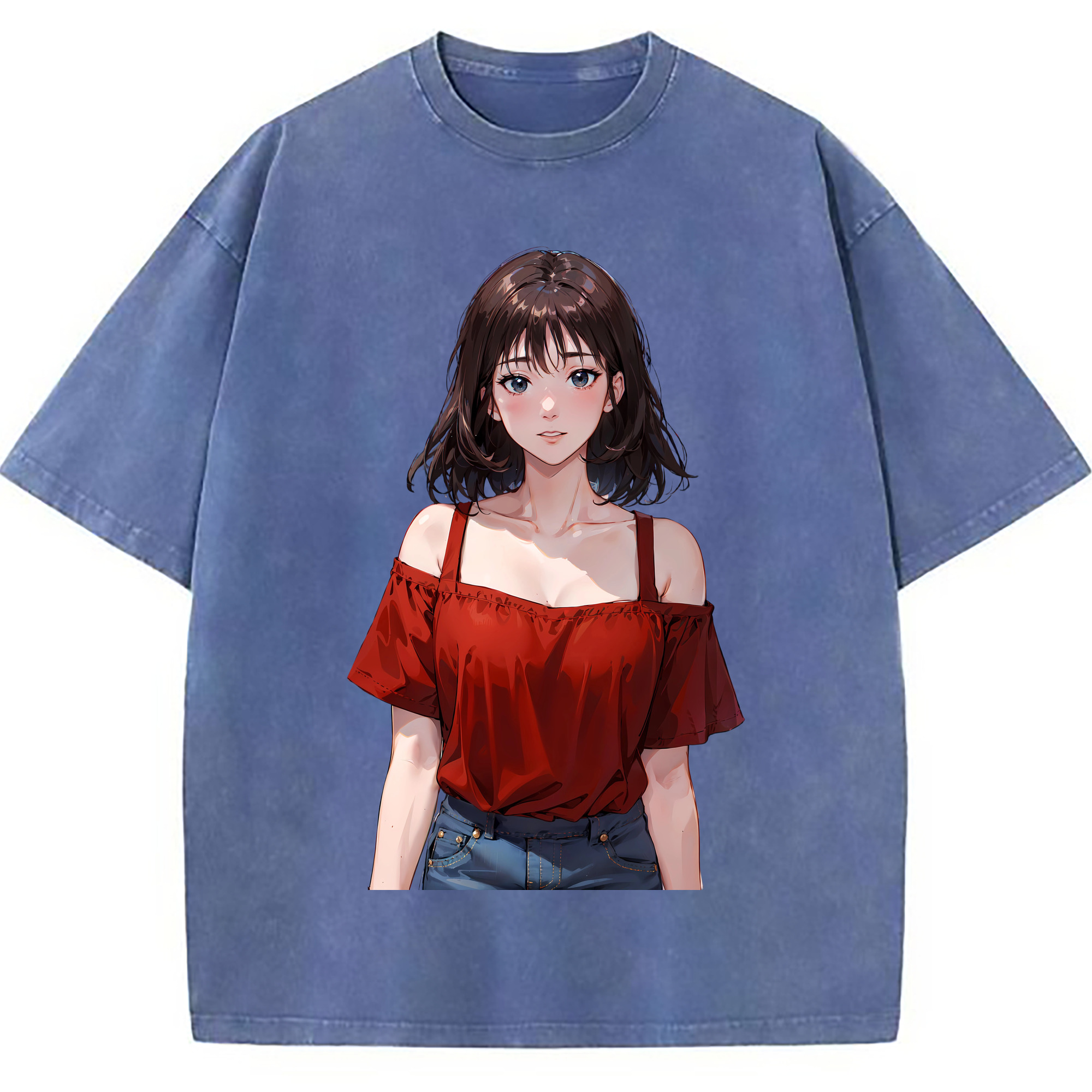 （画像用） SLAM DUNK／スラムダンク 綿100% ヴィンテージ風 半袖Tシャツ（フロントプリント）