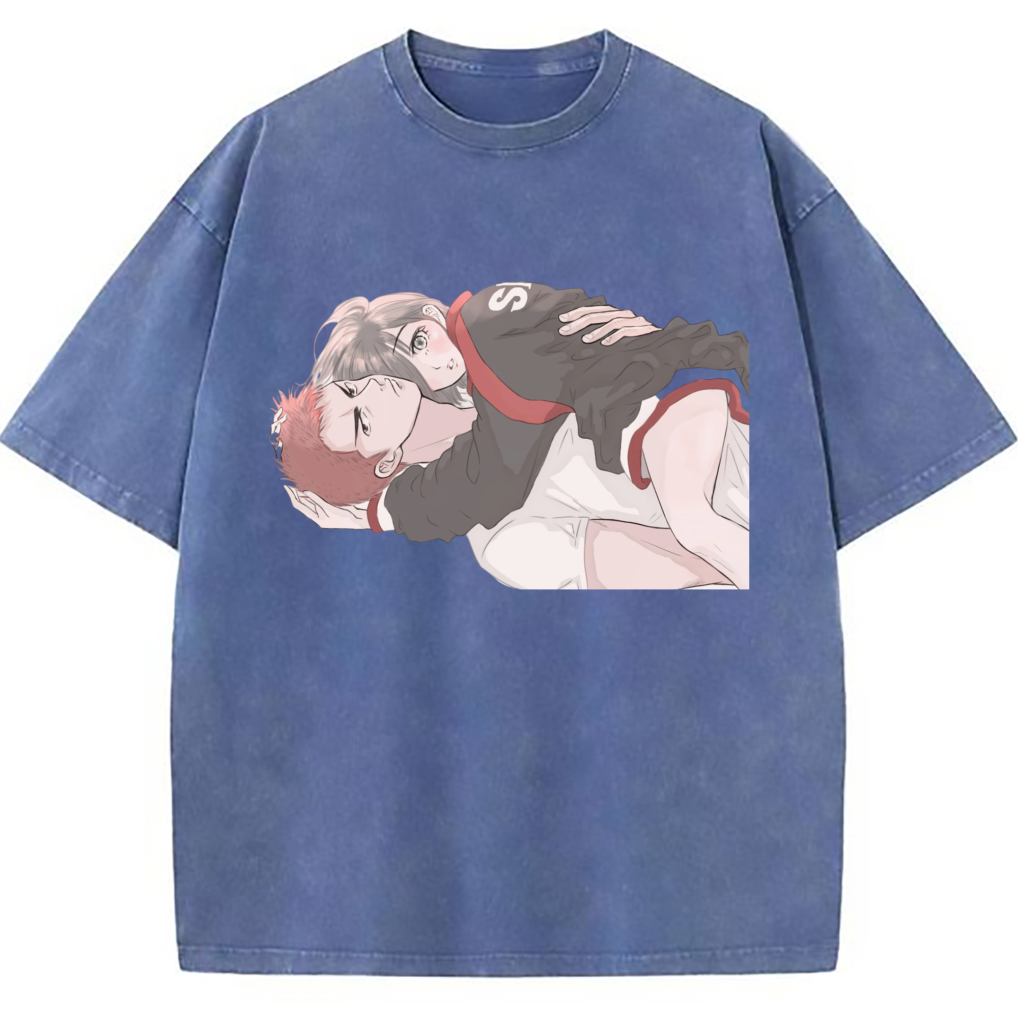 （画像用） SLAM DUNK／スラムダンク 綿100% ヴィンテージ風 半袖Tシャツ（フロントプリント）