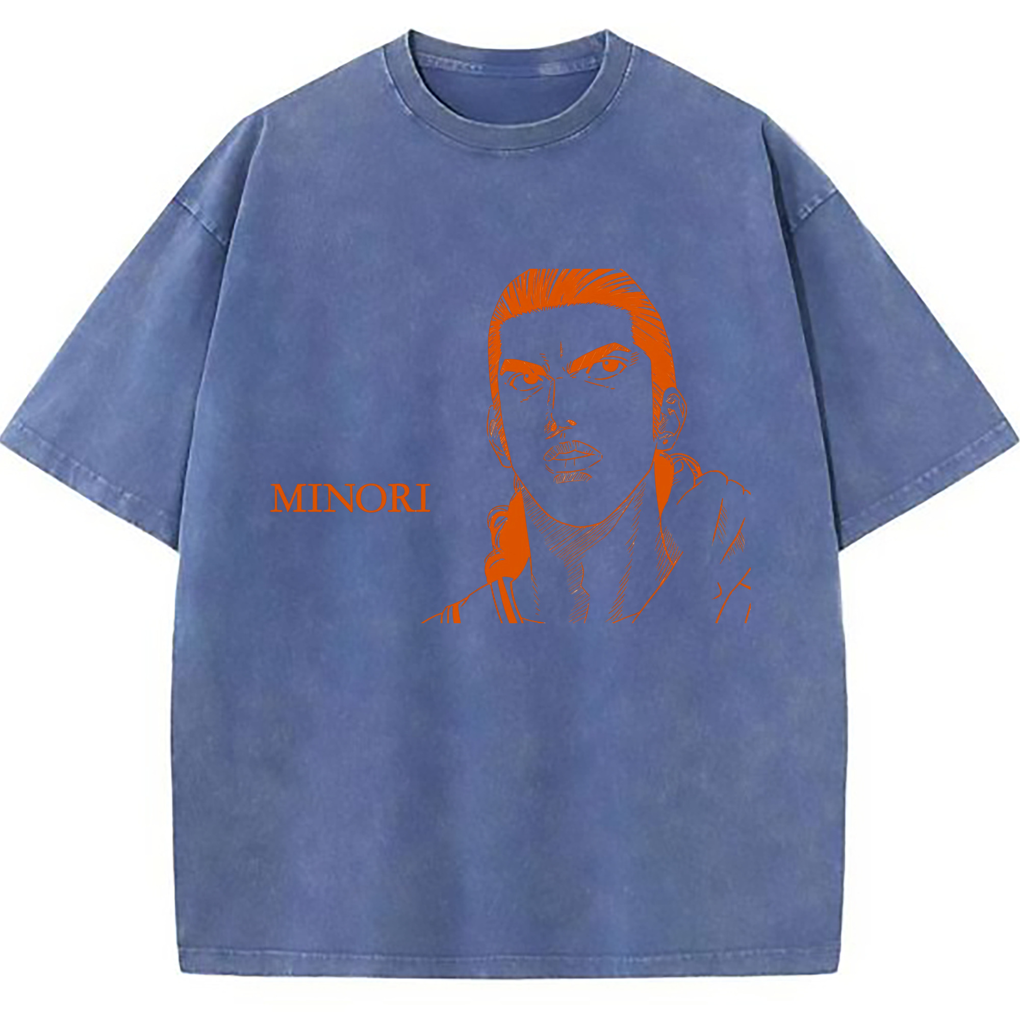 （画像用） SLAM DUNK／スラムダンク 綿100% ヴィンテージ風 半袖Tシャツ（フロントプリント）
