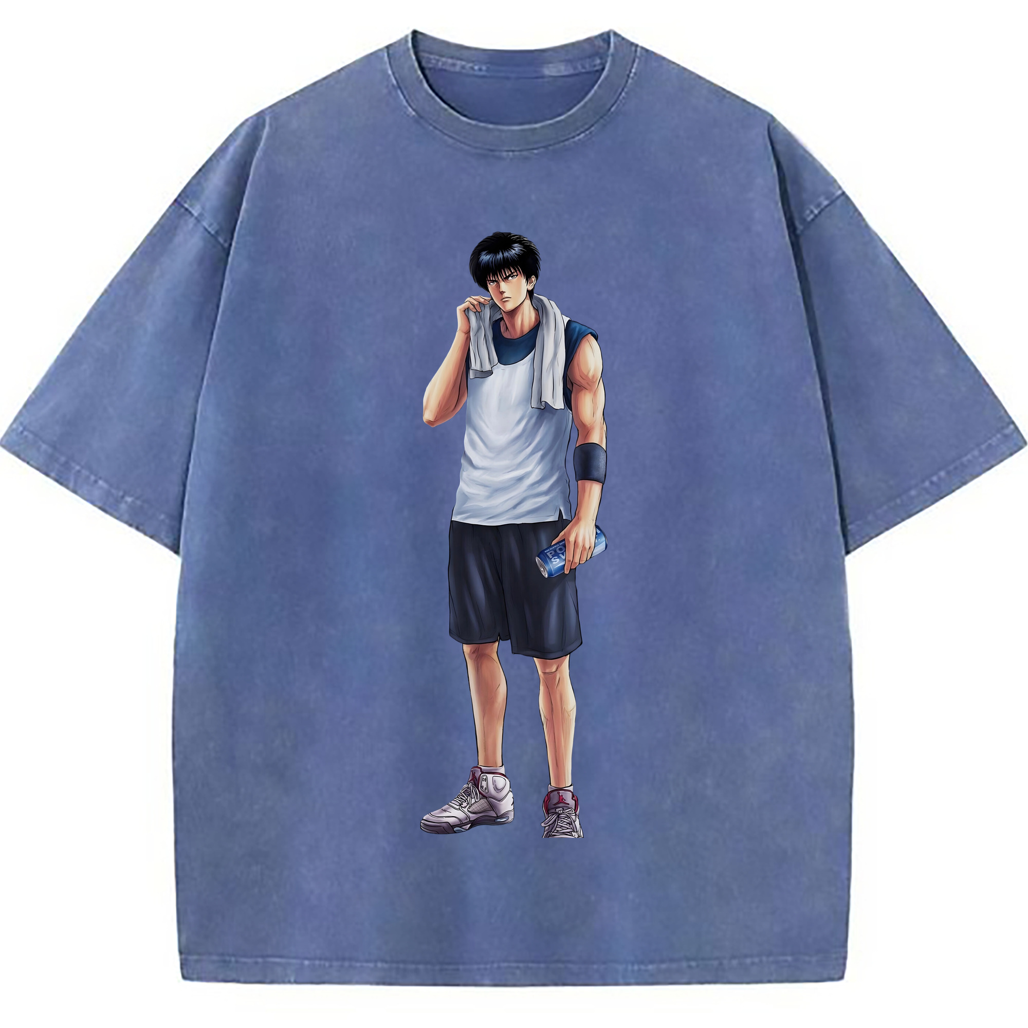 （画像用） SLAM DUNK／スラムダンク 綿100% ヴィンテージ風 半袖Tシャツ（フロントプリント）