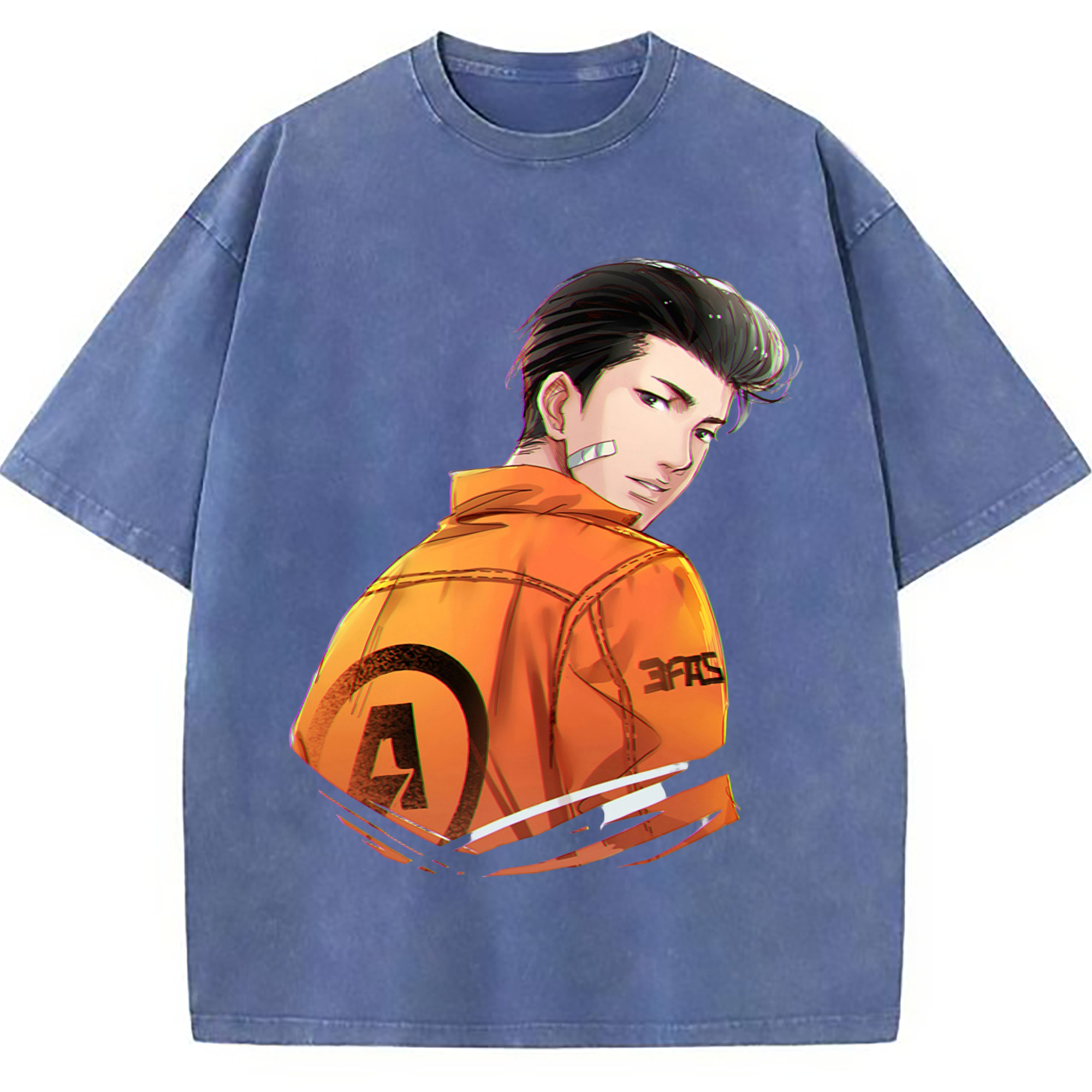 （画像用） SLAM DUNK／スラムダンク 綿100% ヴィンテージ風 半袖Tシャツ（フロントプリント）