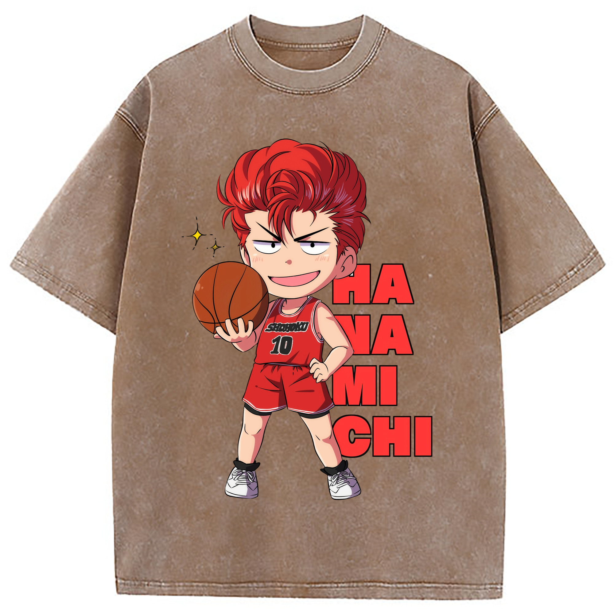 （画像用） SLAM DUNK／スラムダンク 綿100% ヴィンテージ風 半袖Tシャツ（フロントプリント）