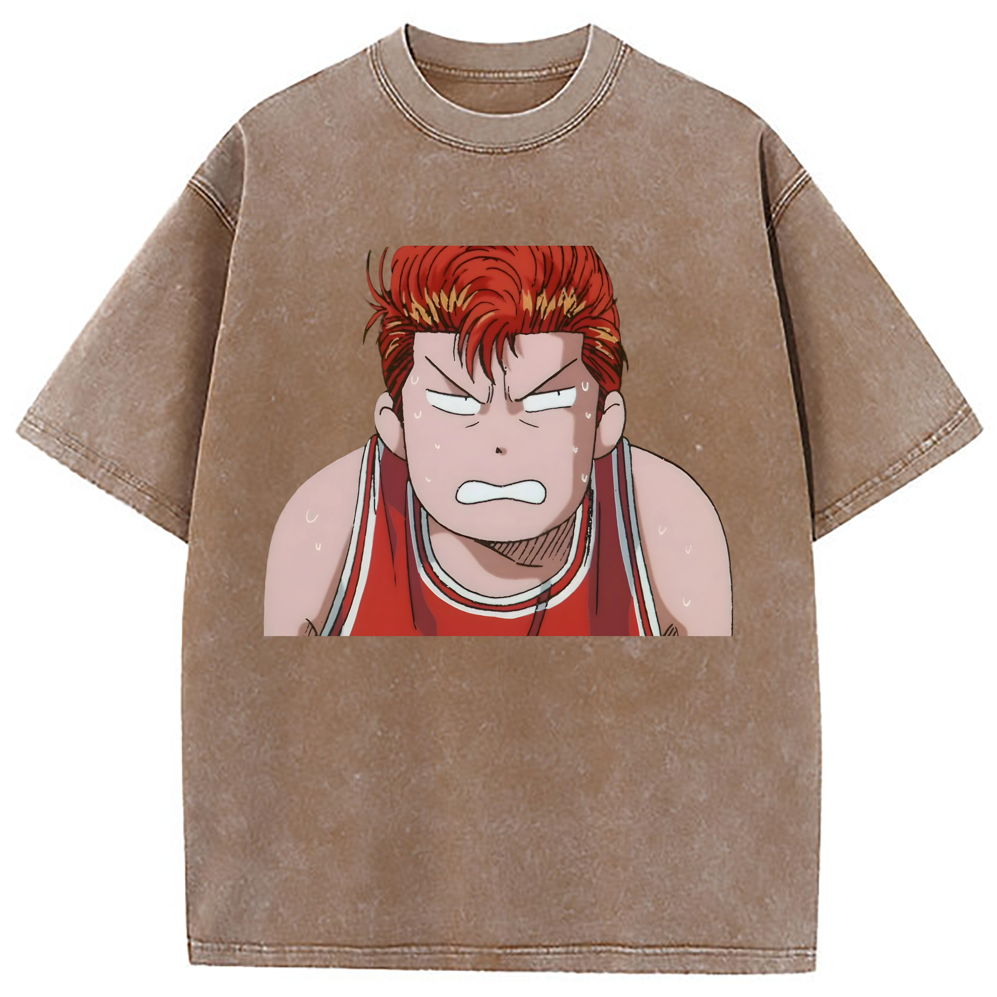 （画像用） SLAM DUNK／スラムダンク 綿100% ヴィンテージ風 半袖Tシャツ（フロントプリント）