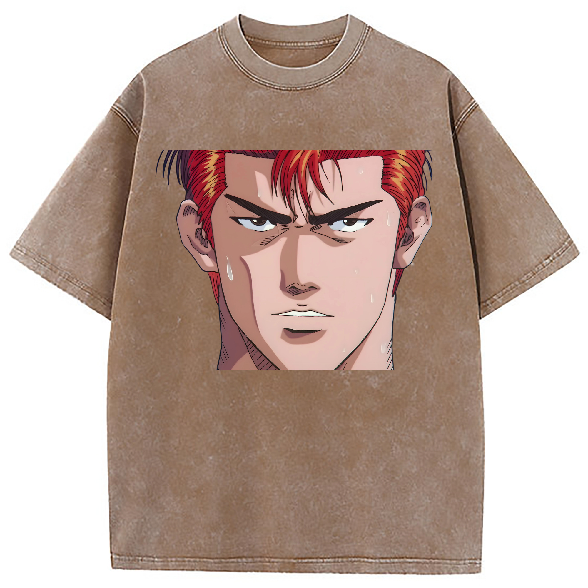 （画像用） SLAM DUNK／スラムダンク 綿100% ヴィンテージ風 半袖Tシャツ（フロントプリント）