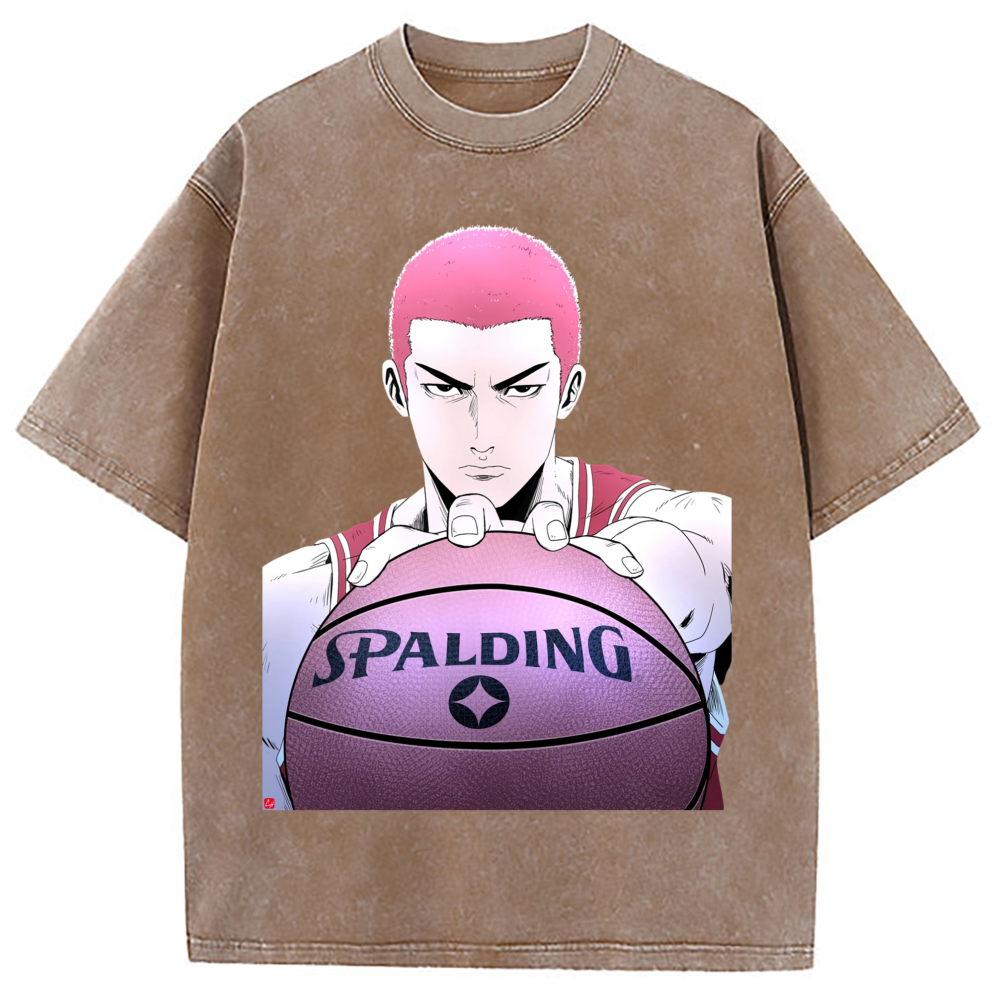 （画像用） SLAM DUNK／スラムダンク 綿100% ヴィンテージ風 半袖Tシャツ（フロントプリント）
