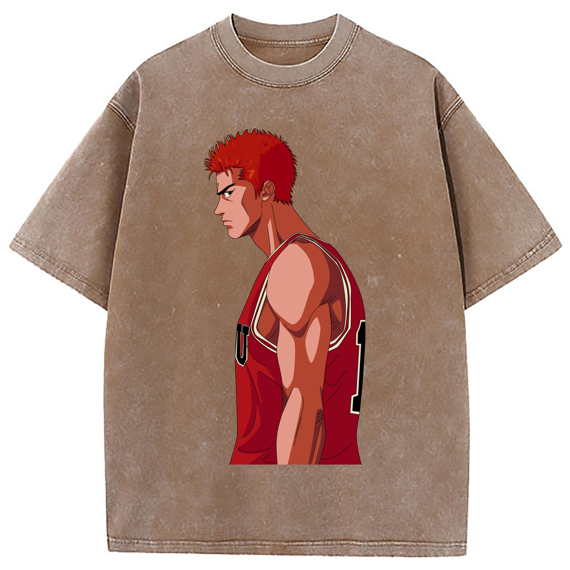 （画像用） SLAM DUNK／スラムダンク 綿100% ヴィンテージ風 半袖Tシャツ（フロントプリント）