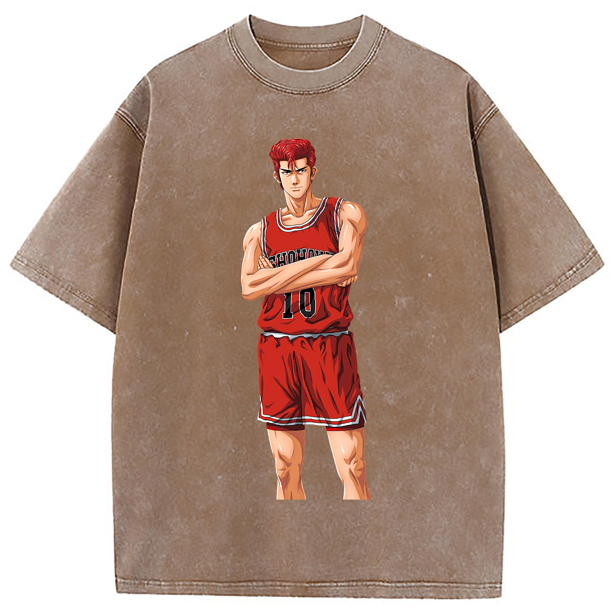 （画像用） SLAM DUNK／スラムダンク 綿100% ヴィンテージ風 半袖Tシャツ（フロントプリント）