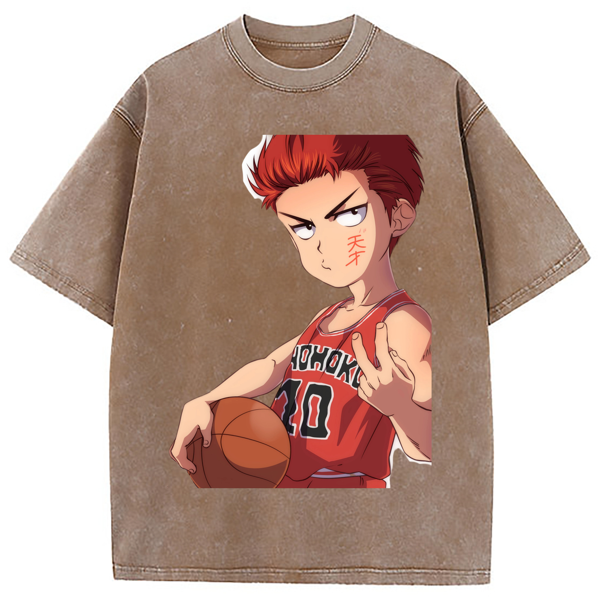 （画像用） SLAM DUNK／スラムダンク 綿100% ヴィンテージ風 半袖Tシャツ（フロントプリント）