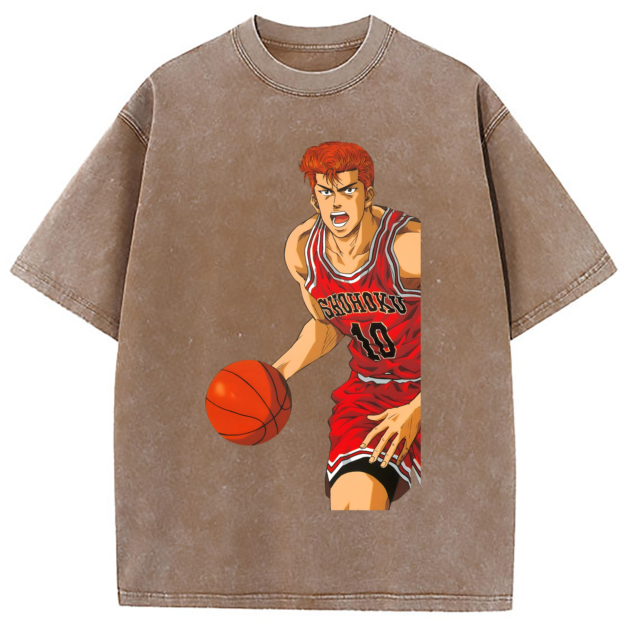 （画像用） SLAM DUNK／スラムダンク 綿100% ヴィンテージ風 半袖Tシャツ（フロントプリント）