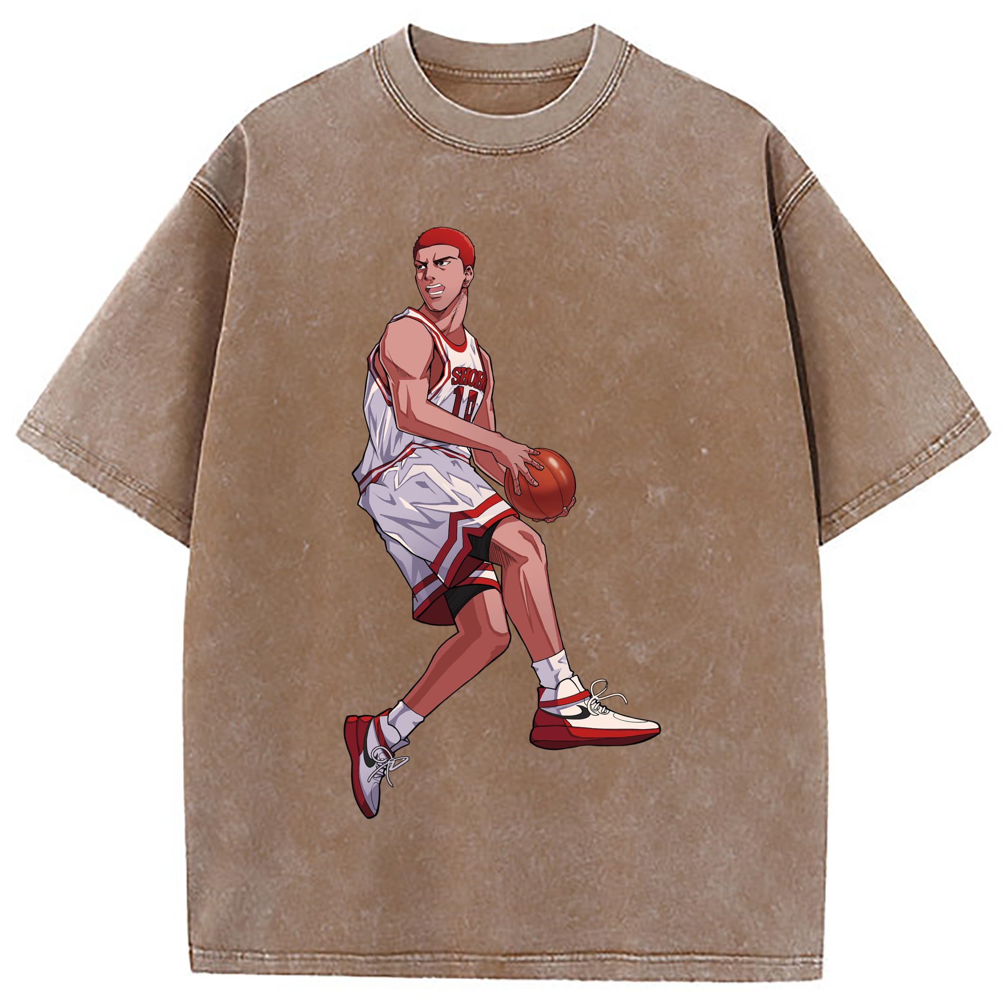 （画像用） SLAM DUNK／スラムダンク 綿100% ヴィンテージ風 半袖Tシャツ（フロントプリント）
