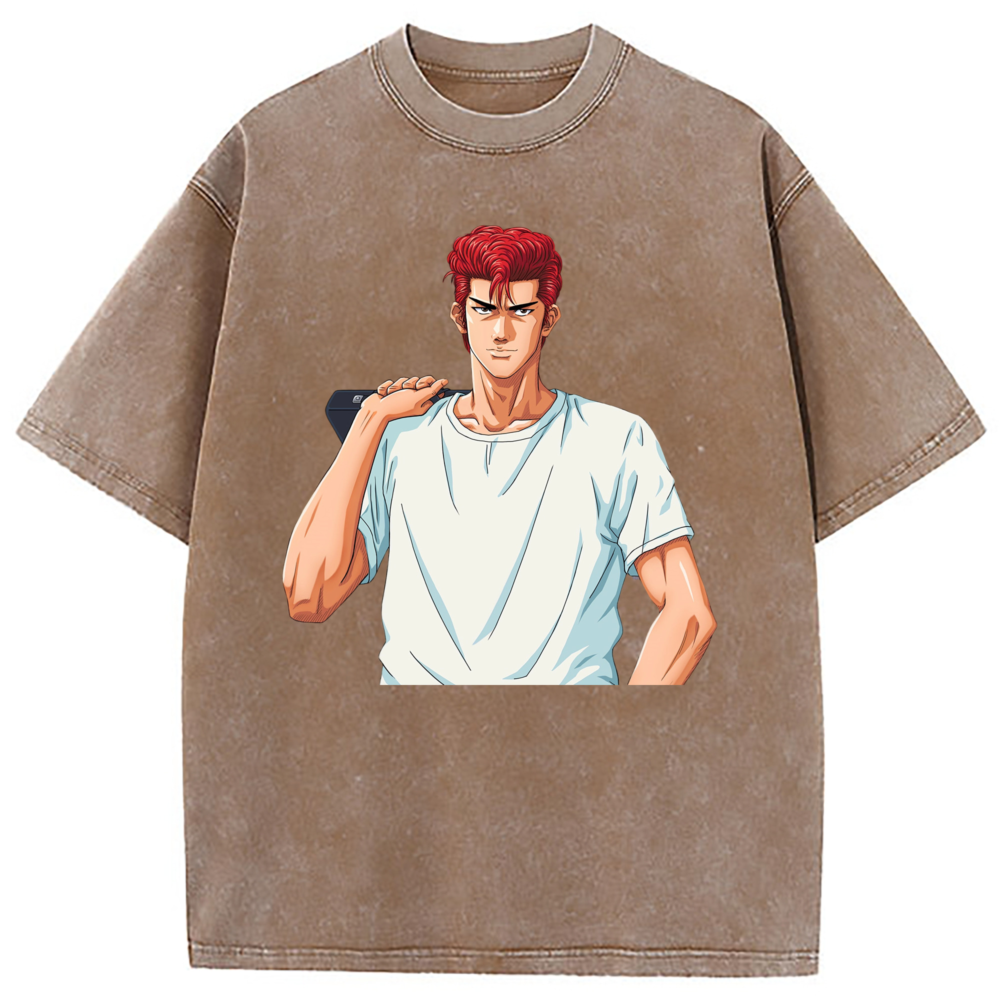 （画像用） SLAM DUNK／スラムダンク 綿100% ヴィンテージ風 半袖Tシャツ（フロントプリント）