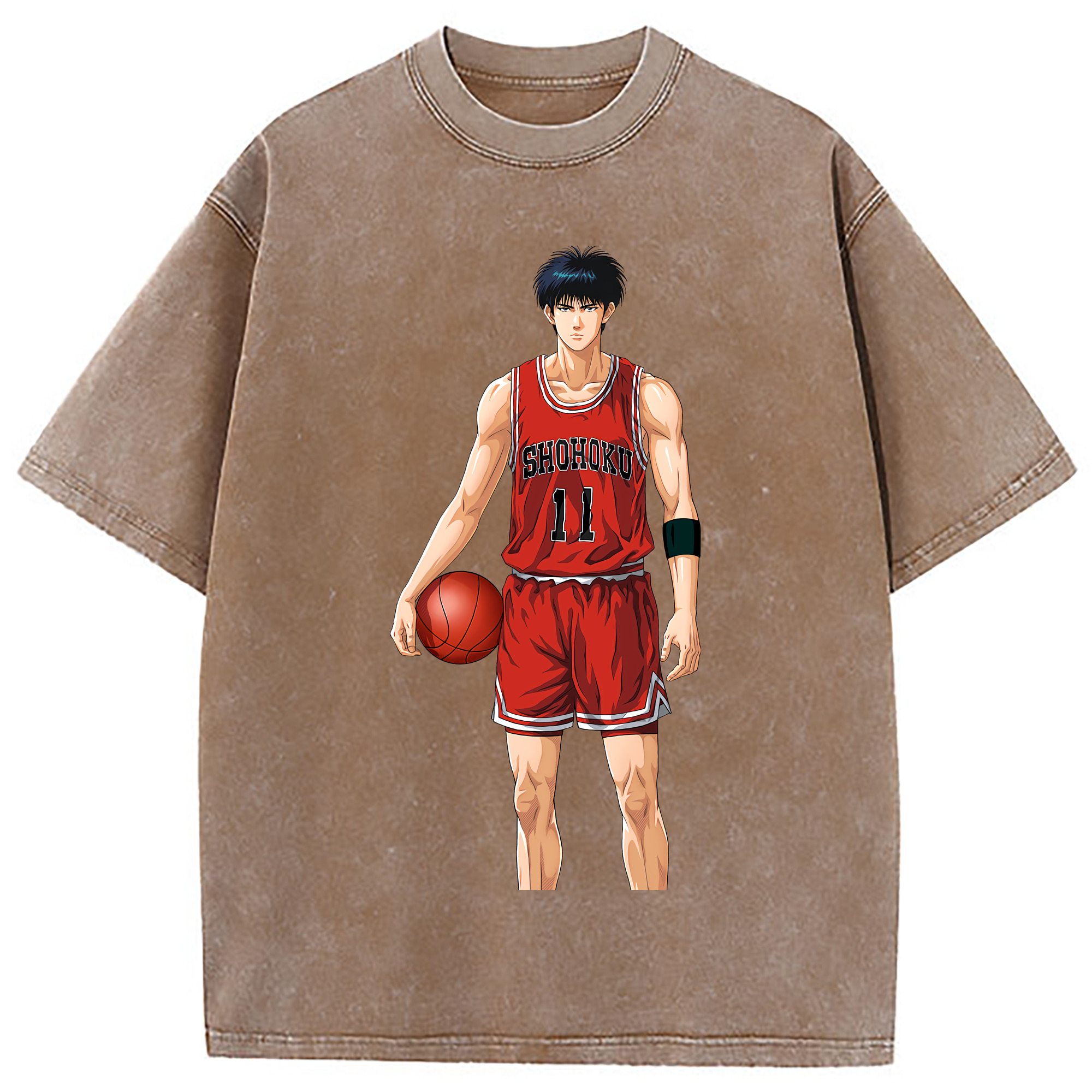 （画像用） SLAM DUNK／スラムダンク 綿100% ヴィンテージ風 半袖Tシャツ（フロントプリント）
