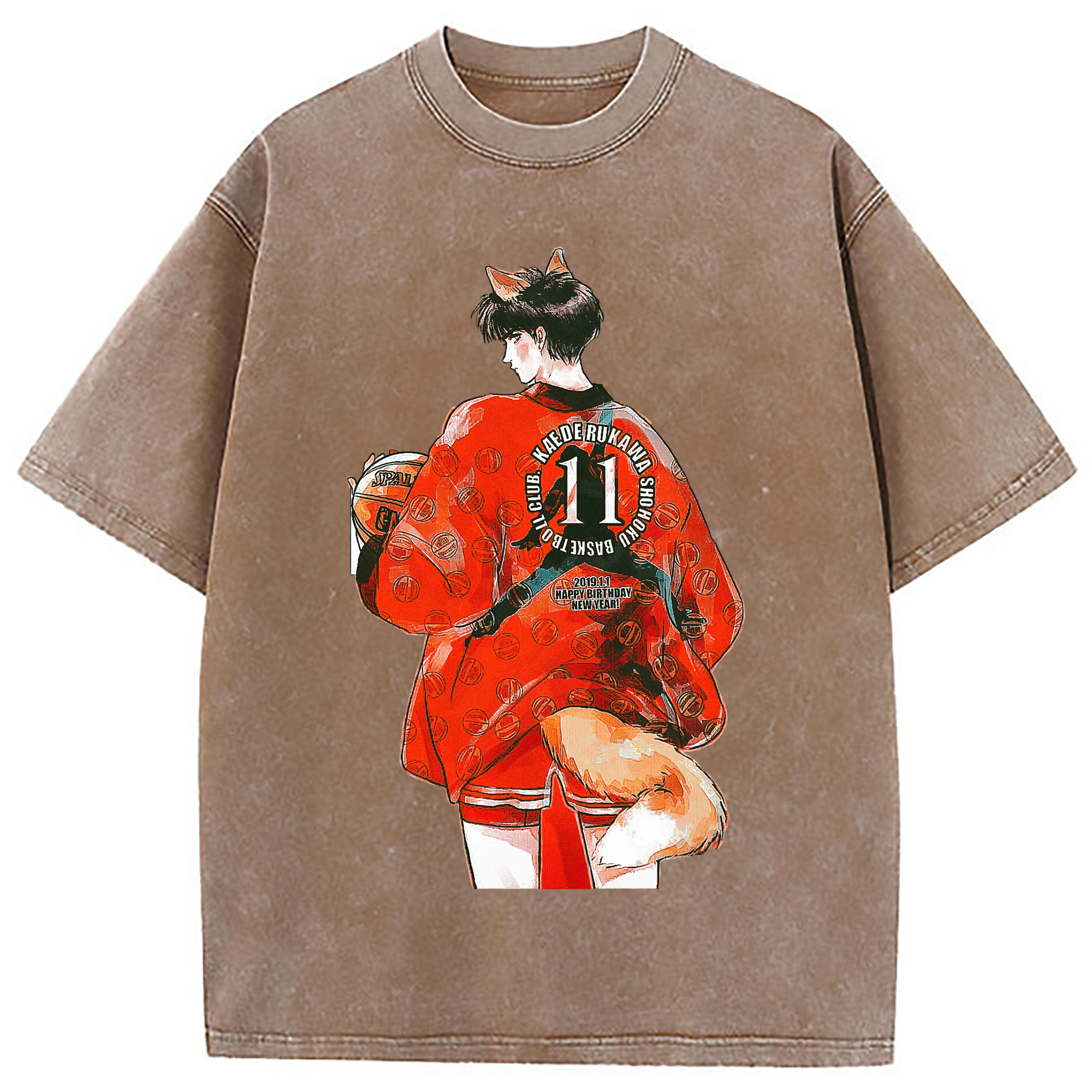 （画像用） SLAM DUNK／スラムダンク 綿100% ヴィンテージ風 半袖Tシャツ（フロントプリント）