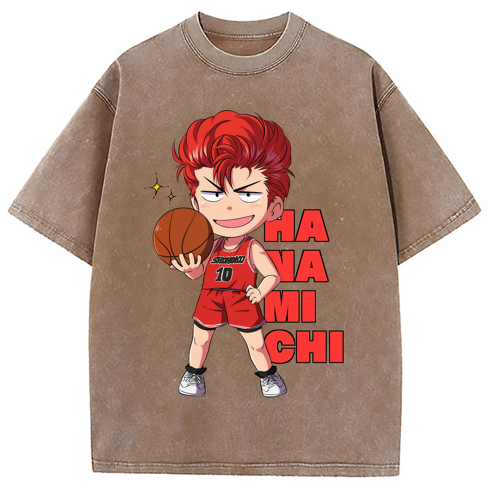 （画像用） SLAM DUNK／スラムダンク 綿100% ヴィンテージ風 半袖Tシャツ（フロントプリント）
