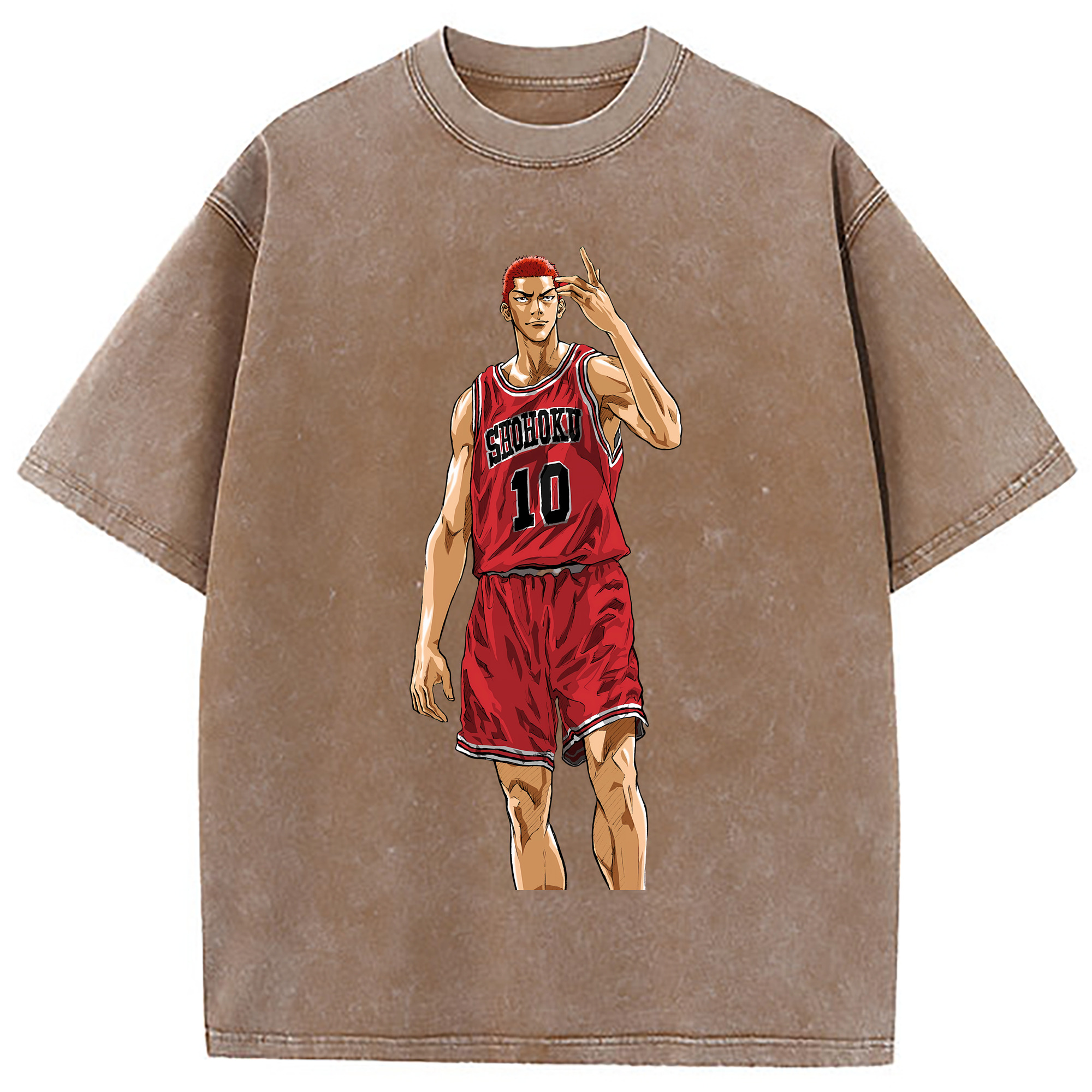 （画像用） SLAM DUNK／スラムダンク 綿100% ヴィンテージ風 半袖Tシャツ（フロントプリント）