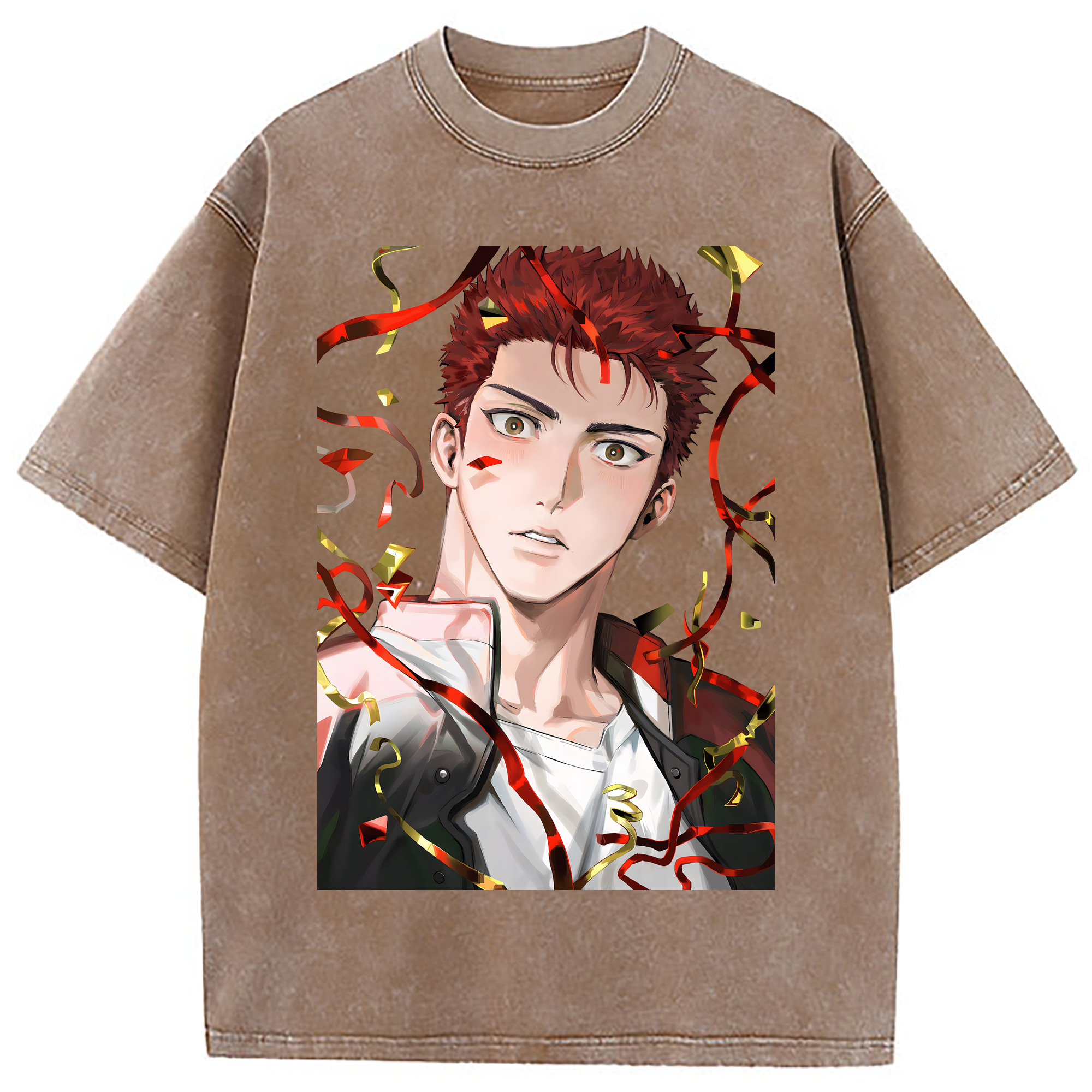 （画像用） SLAM DUNK／スラムダンク 綿100% ヴィンテージ風 半袖Tシャツ（フロントプリント）