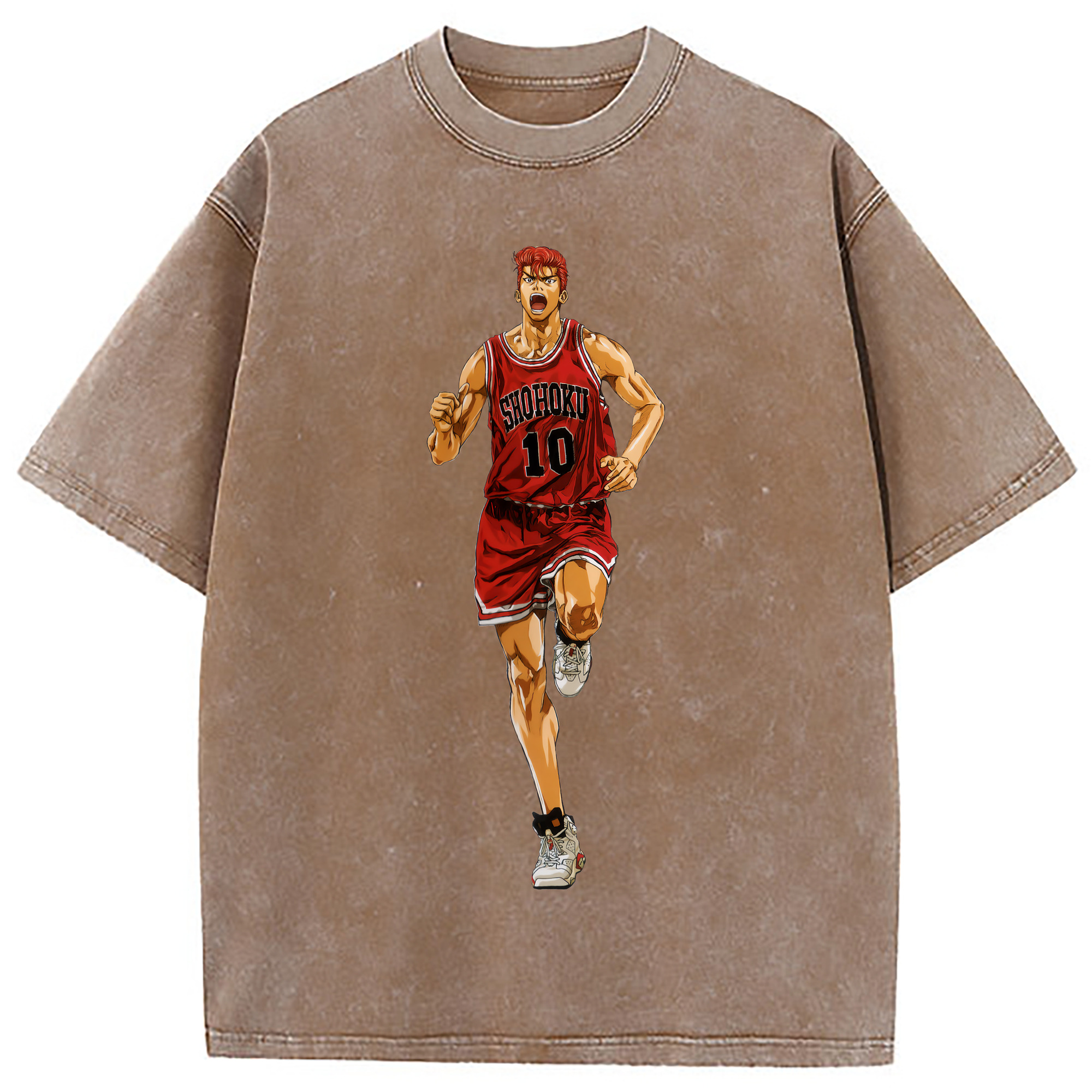 （画像用） SLAM DUNK／スラムダンク 綿100% ヴィンテージ風 半袖Tシャツ（フロントプリント）