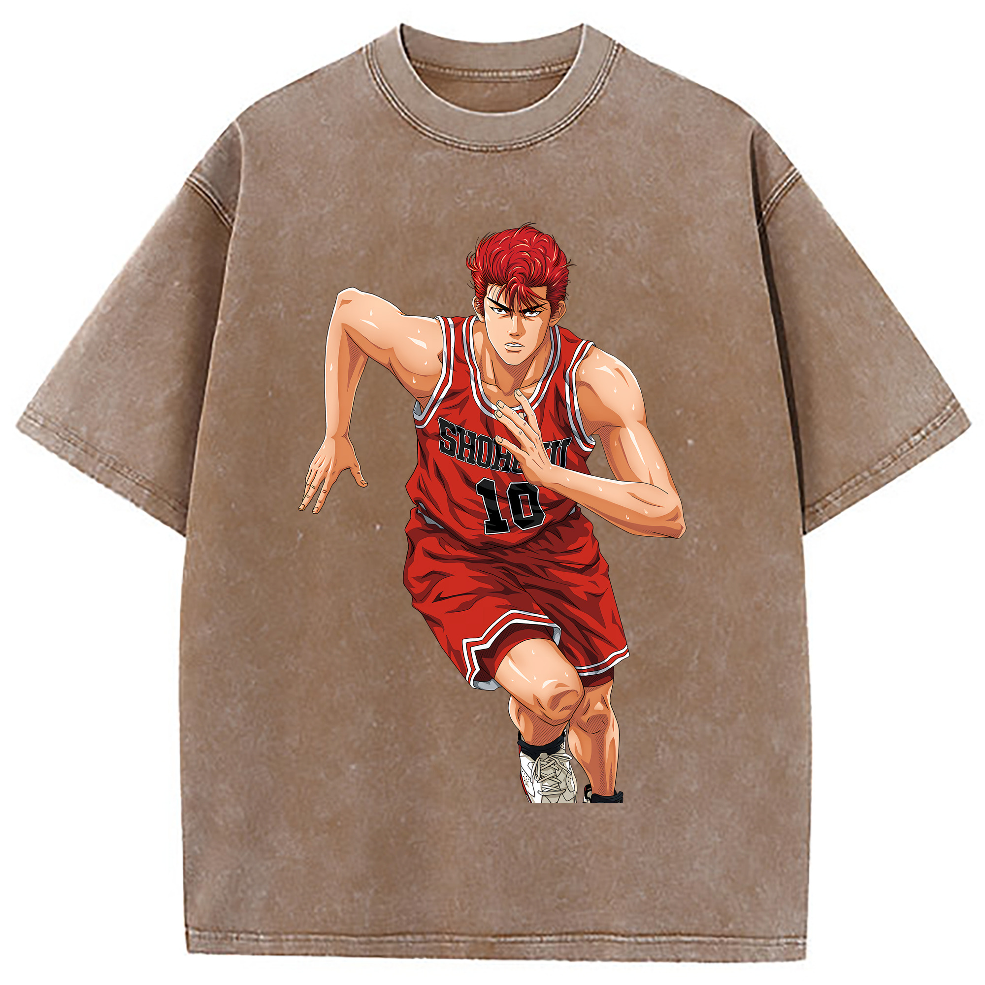 （画像用） SLAM DUNK／スラムダンク 綿100% ヴィンテージ風 半袖Tシャツ（フロントプリント）