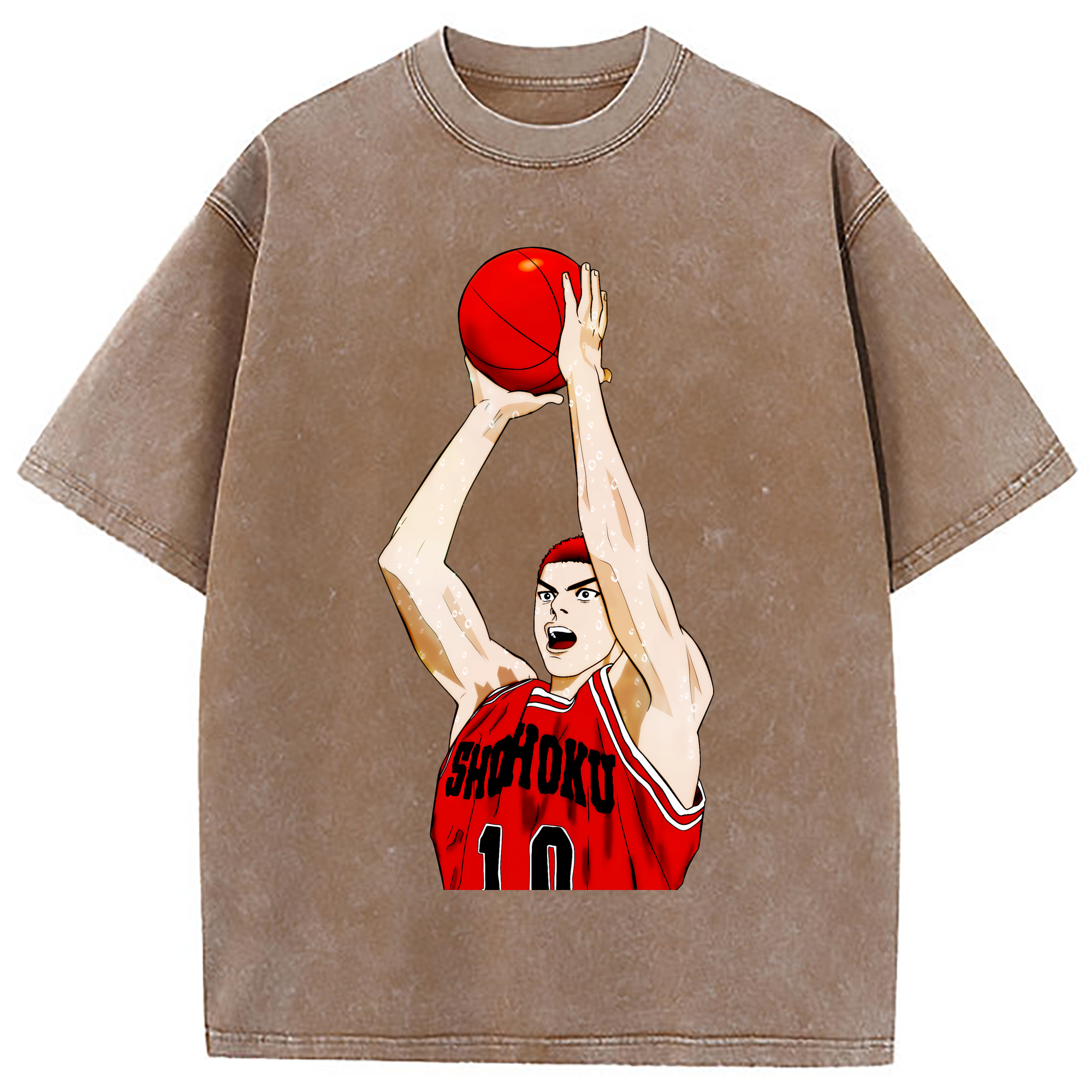 （画像用） SLAM DUNK／スラムダンク 綿100% ヴィンテージ風 半袖Tシャツ（フロントプリント）