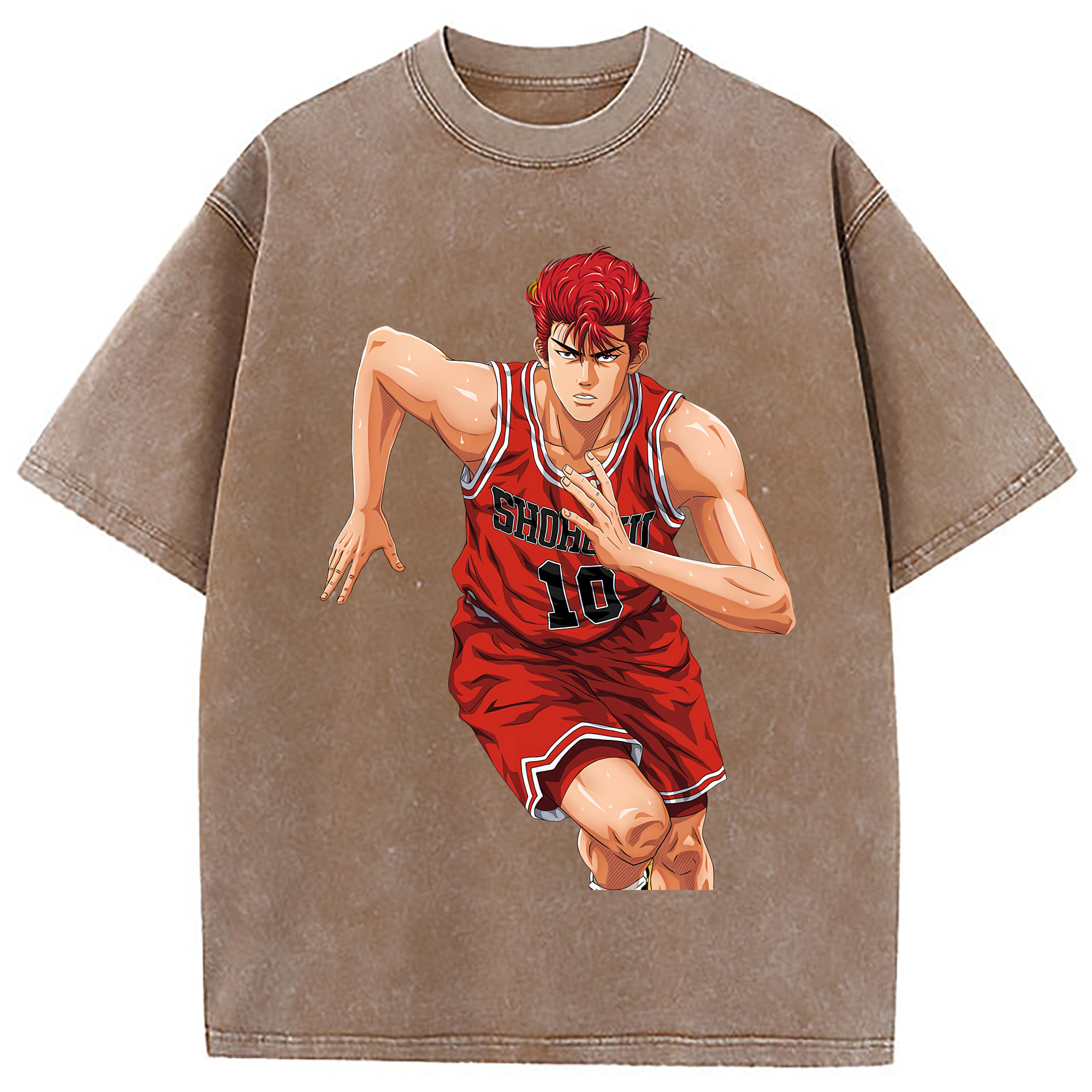 （画像用） SLAM DUNK／スラムダンク 綿100% ヴィンテージ風 半袖Tシャツ（フロントプリント）