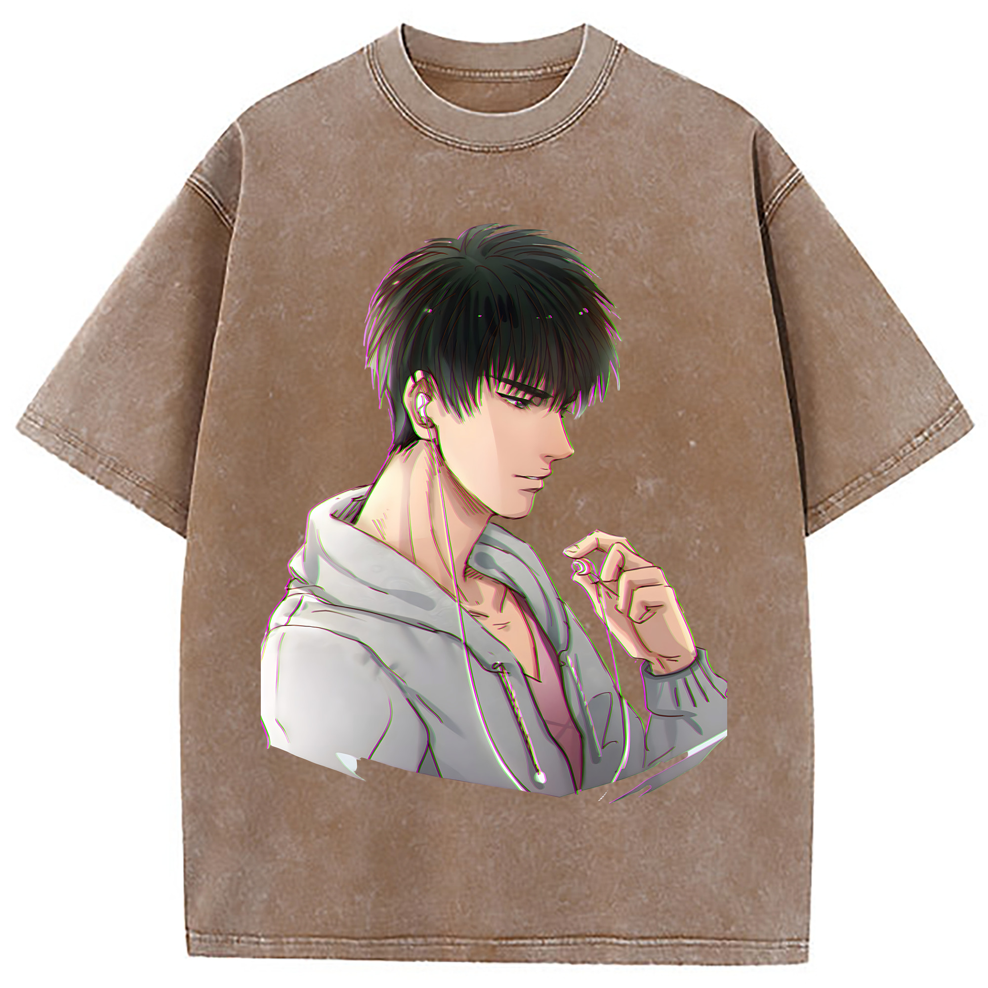 （画像用） SLAM DUNK／スラムダンク 綿100% ヴィンテージ風 半袖Tシャツ（フロントプリント）