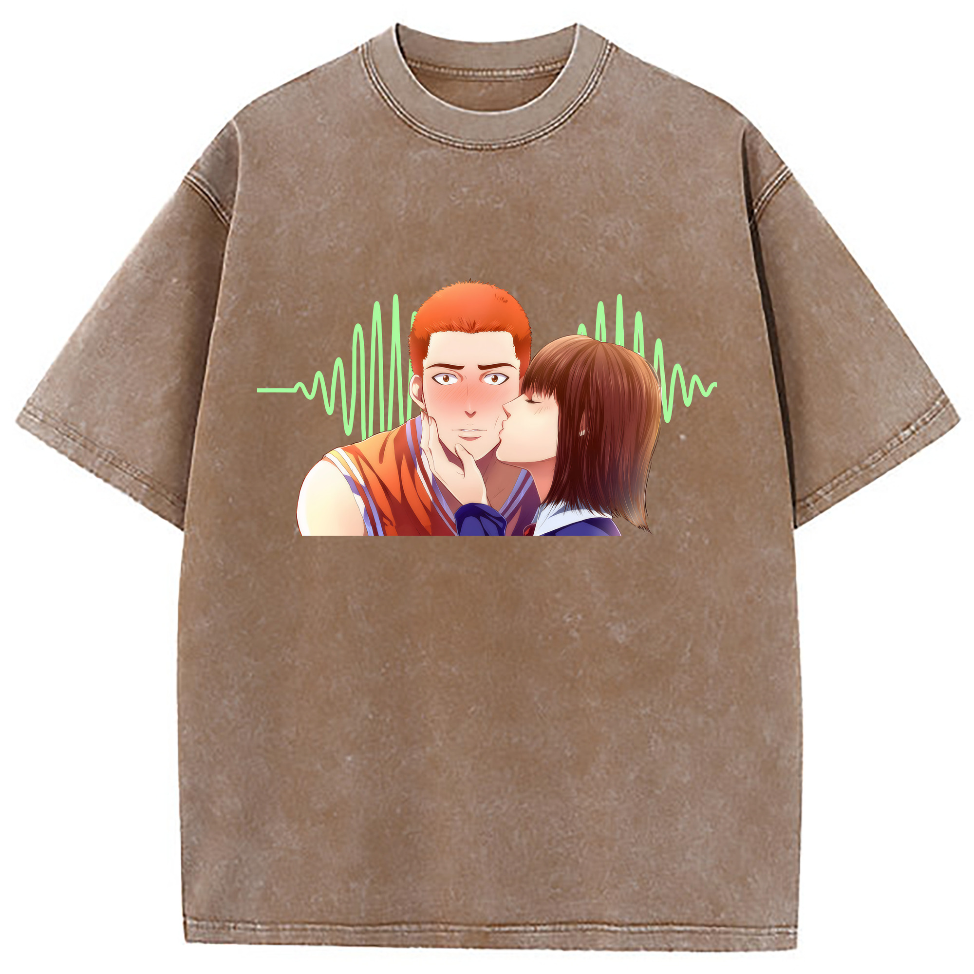 （画像用） SLAM DUNK／スラムダンク 綿100% ヴィンテージ風 半袖Tシャツ（フロントプリント）