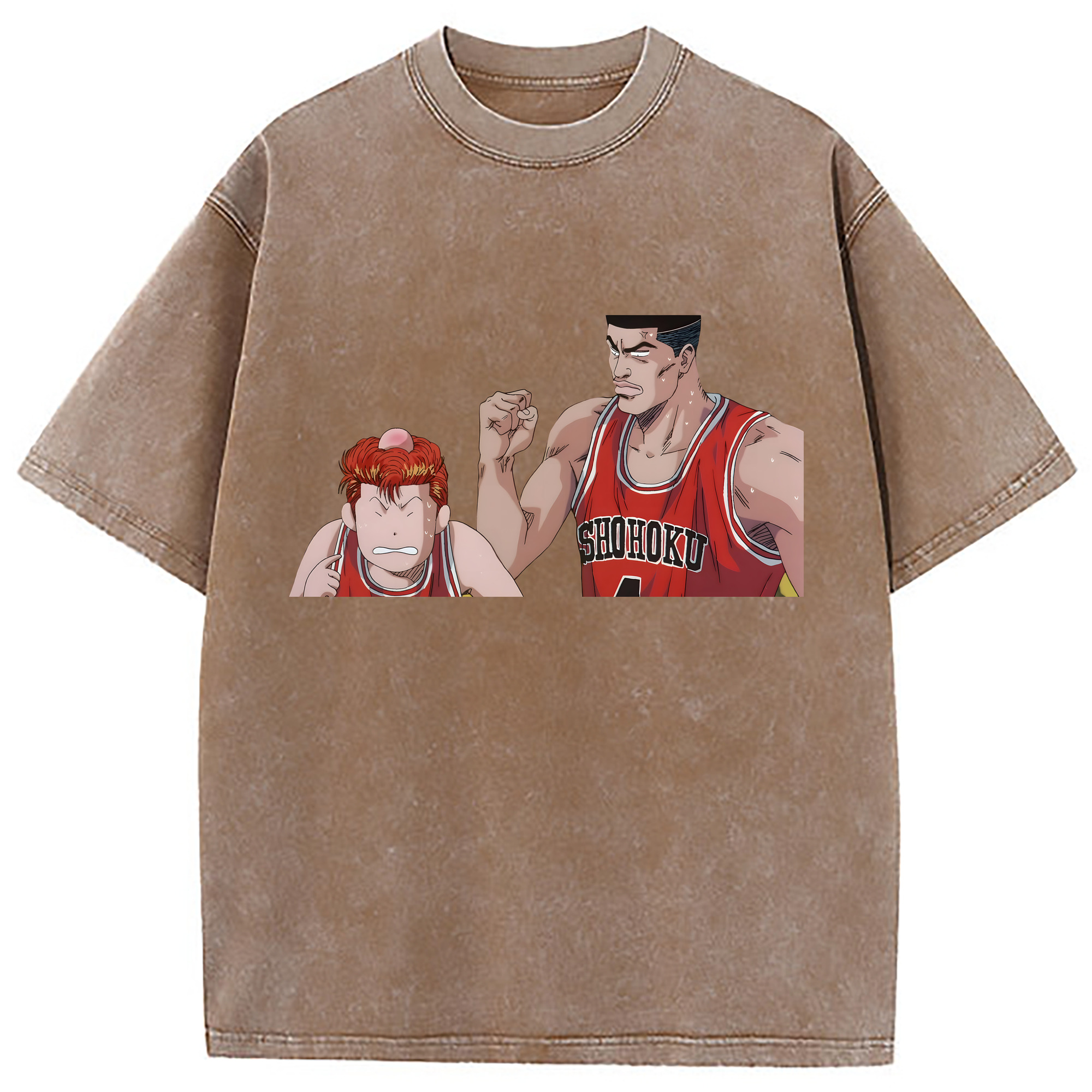 （画像用） SLAM DUNK／スラムダンク 綿100% ヴィンテージ風 半袖Tシャツ（フロントプリント）
