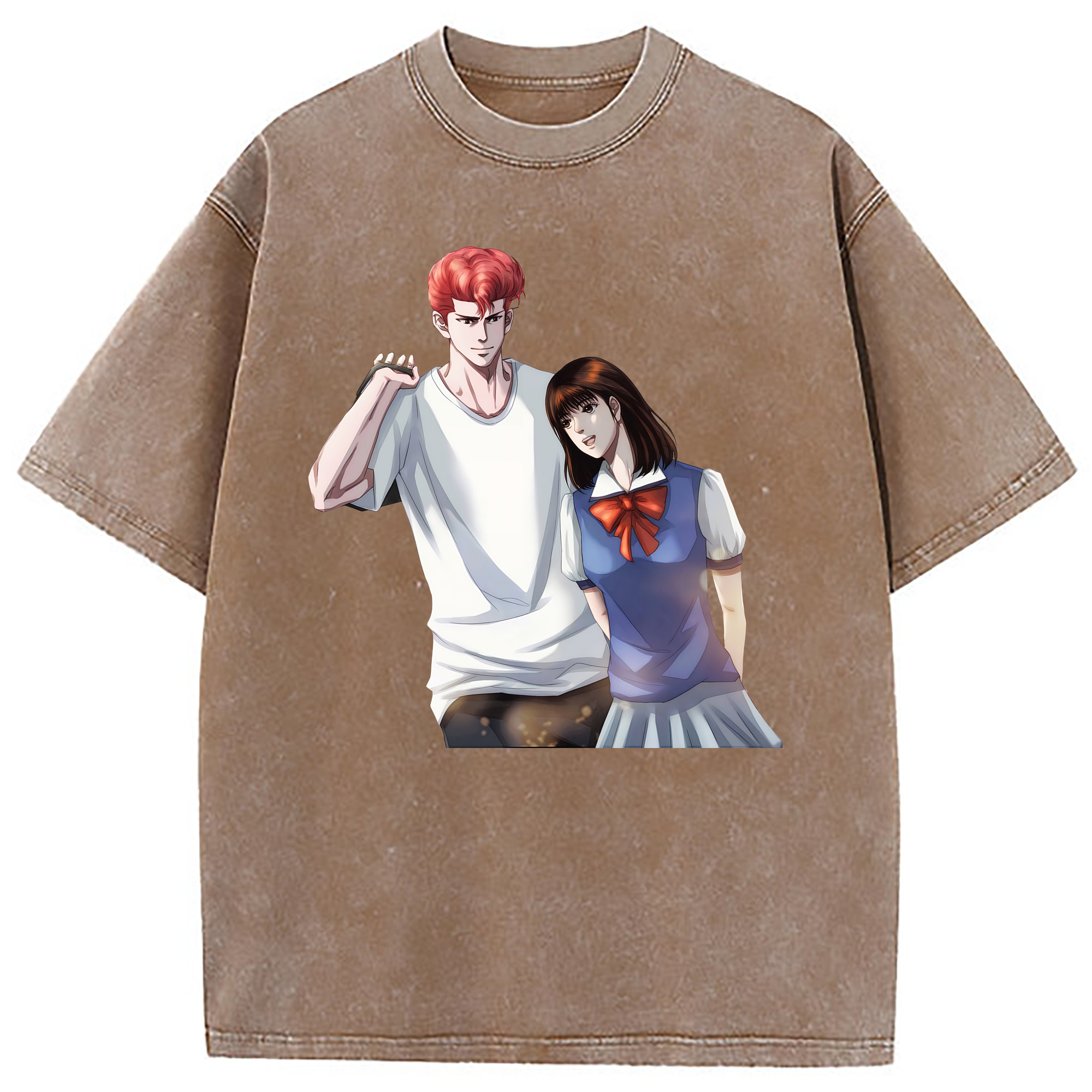 （画像用） SLAM DUNK／スラムダンク 綿100% ヴィンテージ風 半袖Tシャツ（フロントプリント）
