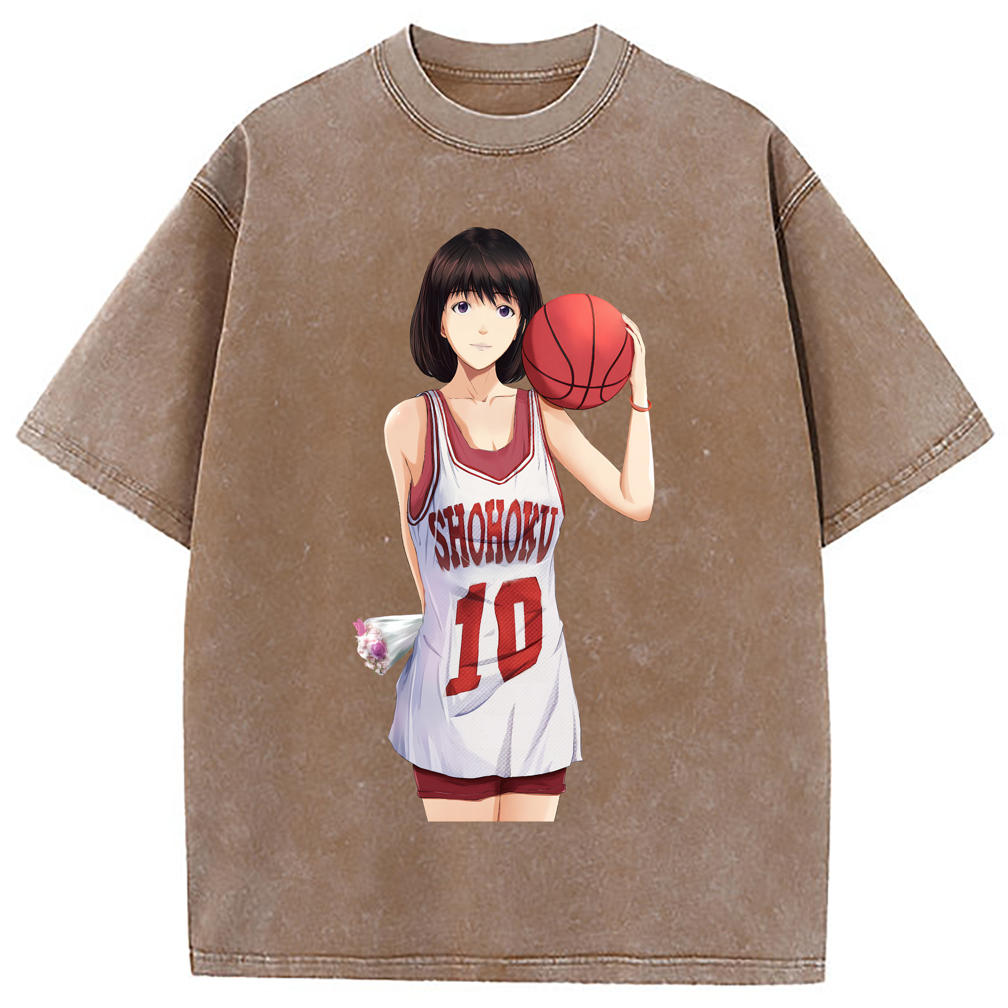 （画像用） SLAM DUNK／スラムダンク 綿100% ヴィンテージ風 半袖Tシャツ（フロントプリント）