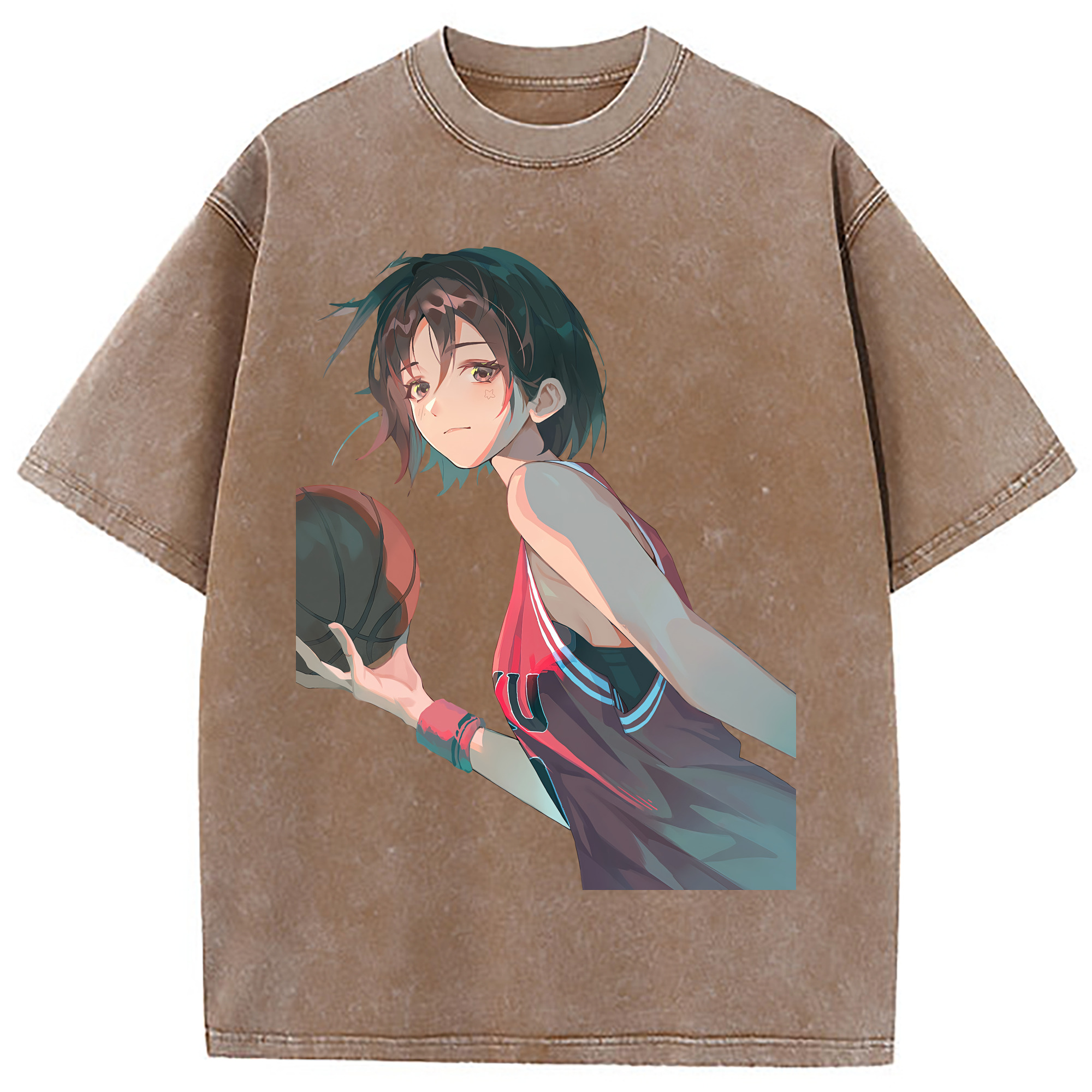 （画像用） SLAM DUNK／スラムダンク 綿100% ヴィンテージ風 半袖Tシャツ（フロントプリント）