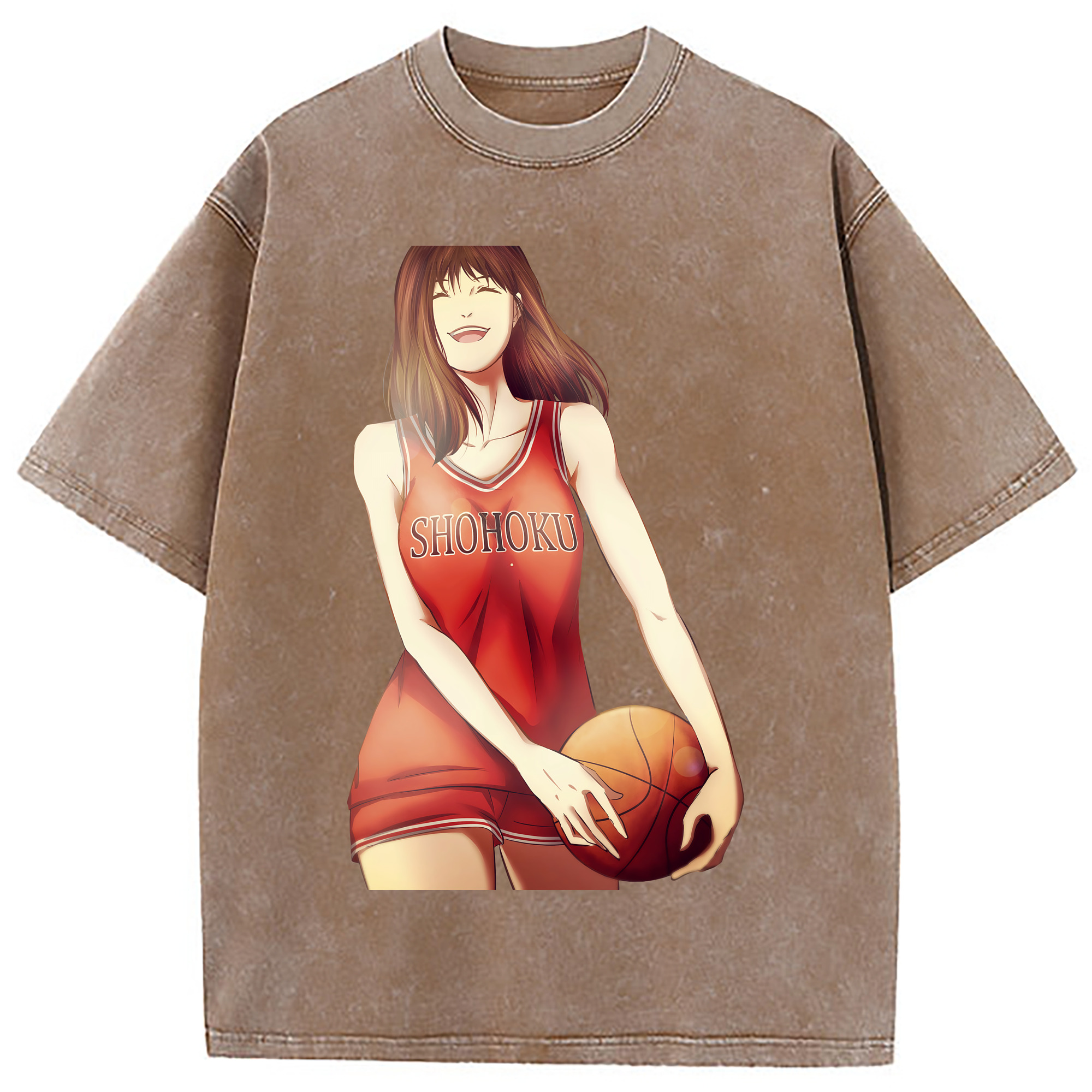 （画像用） SLAM DUNK／スラムダンク 綿100% ヴィンテージ風 半袖Tシャツ（フロントプリント）