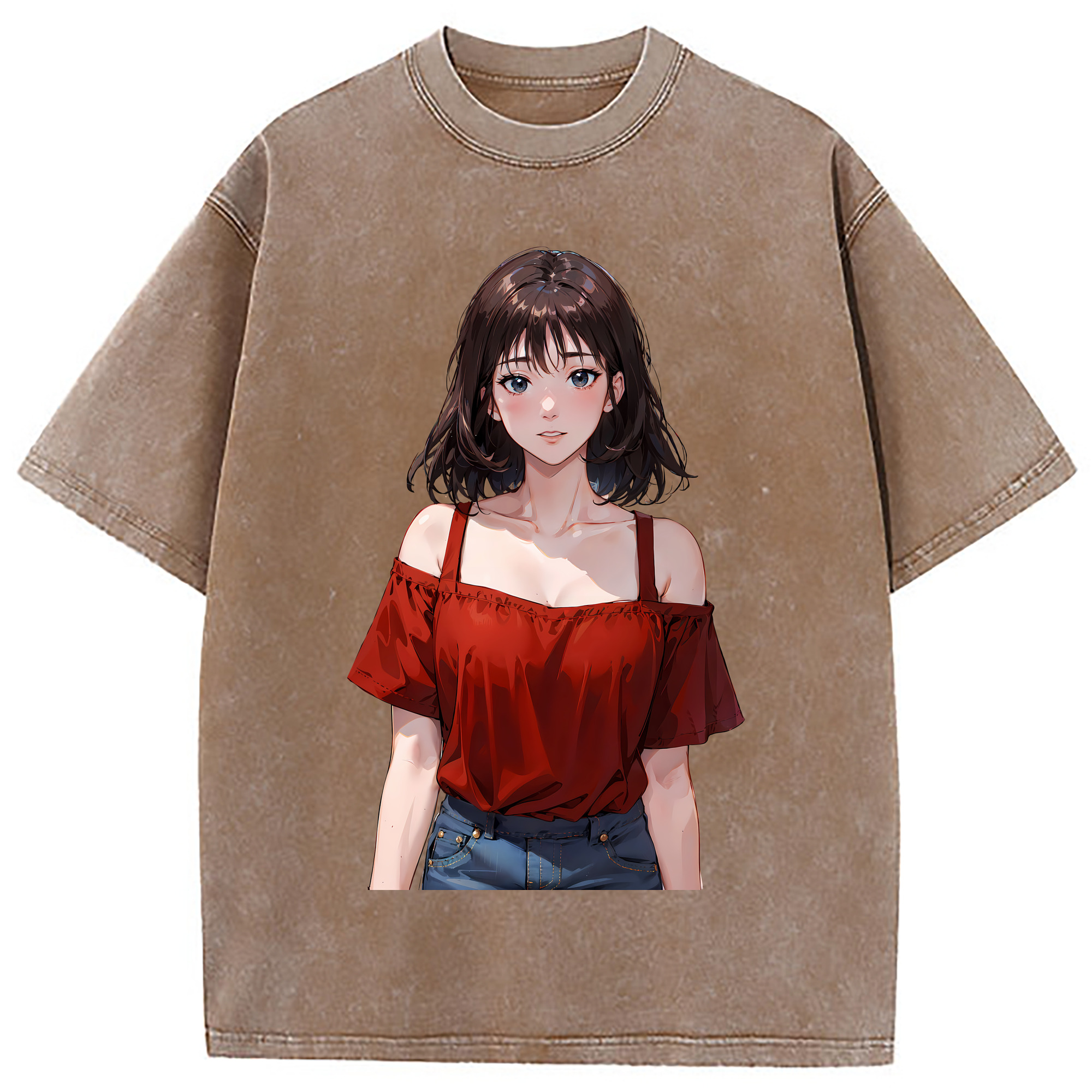 （画像用） SLAM DUNK／スラムダンク 綿100% ヴィンテージ風 半袖Tシャツ（フロントプリント）