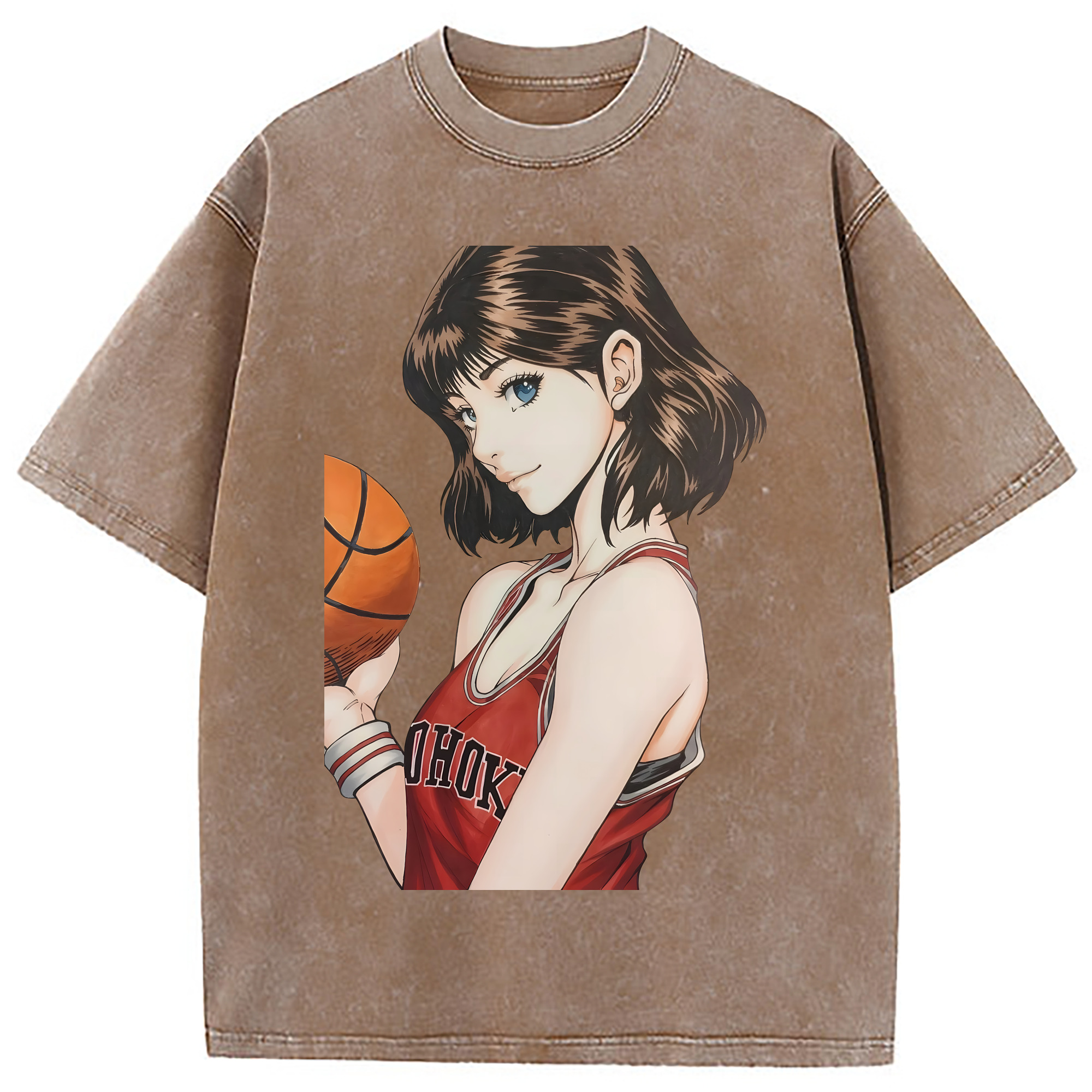 （画像用） SLAM DUNK／スラムダンク 綿100% ヴィンテージ風 半袖Tシャツ（フロントプリント）