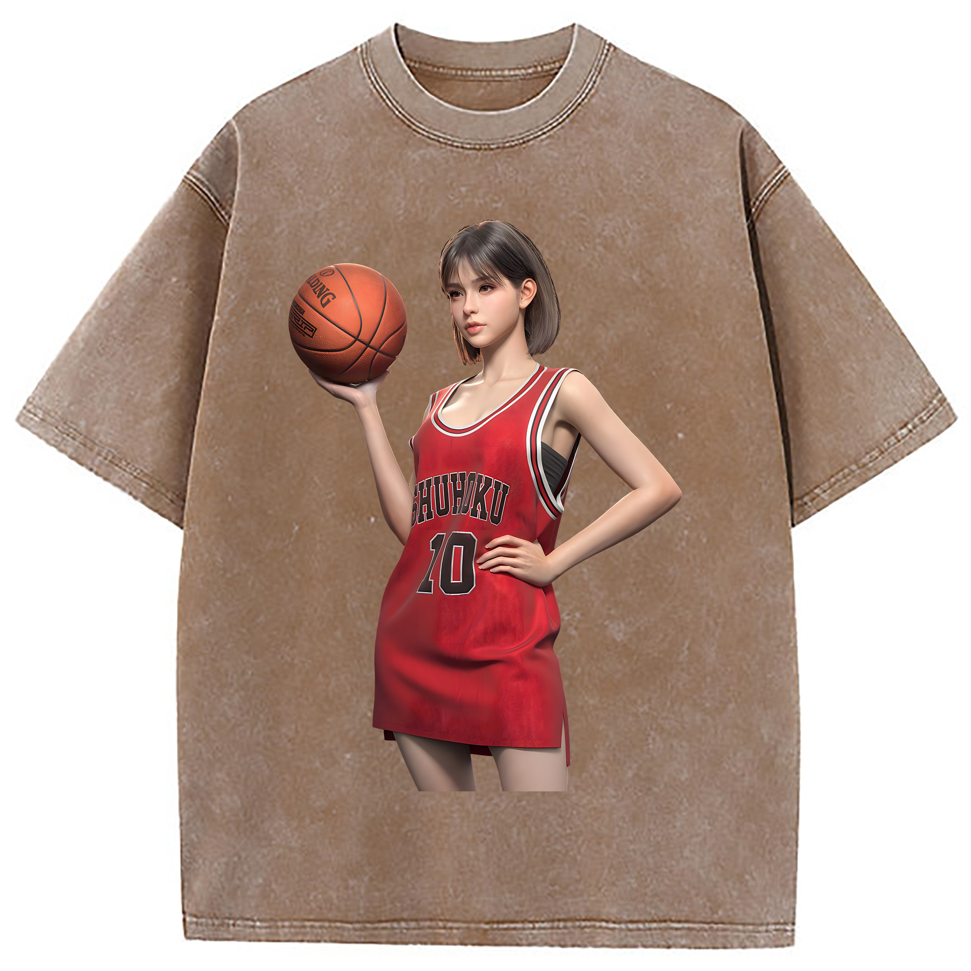 （画像用） SLAM DUNK／スラムダンク 綿100% ヴィンテージ風 半袖Tシャツ（フロントプリント）