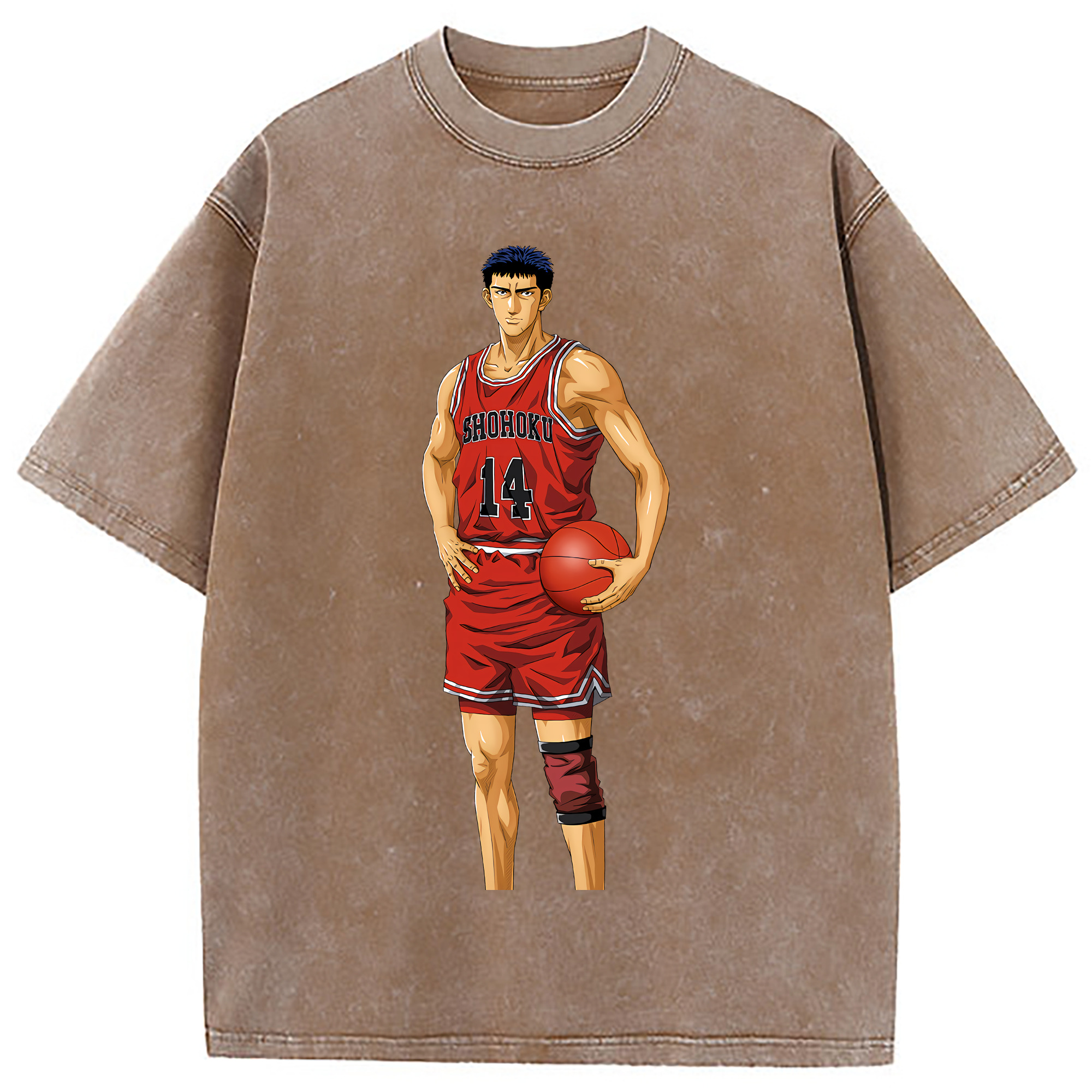 （画像用） SLAM DUNK／スラムダンク 綿100% ヴィンテージ風 半袖Tシャツ（フロントプリント）