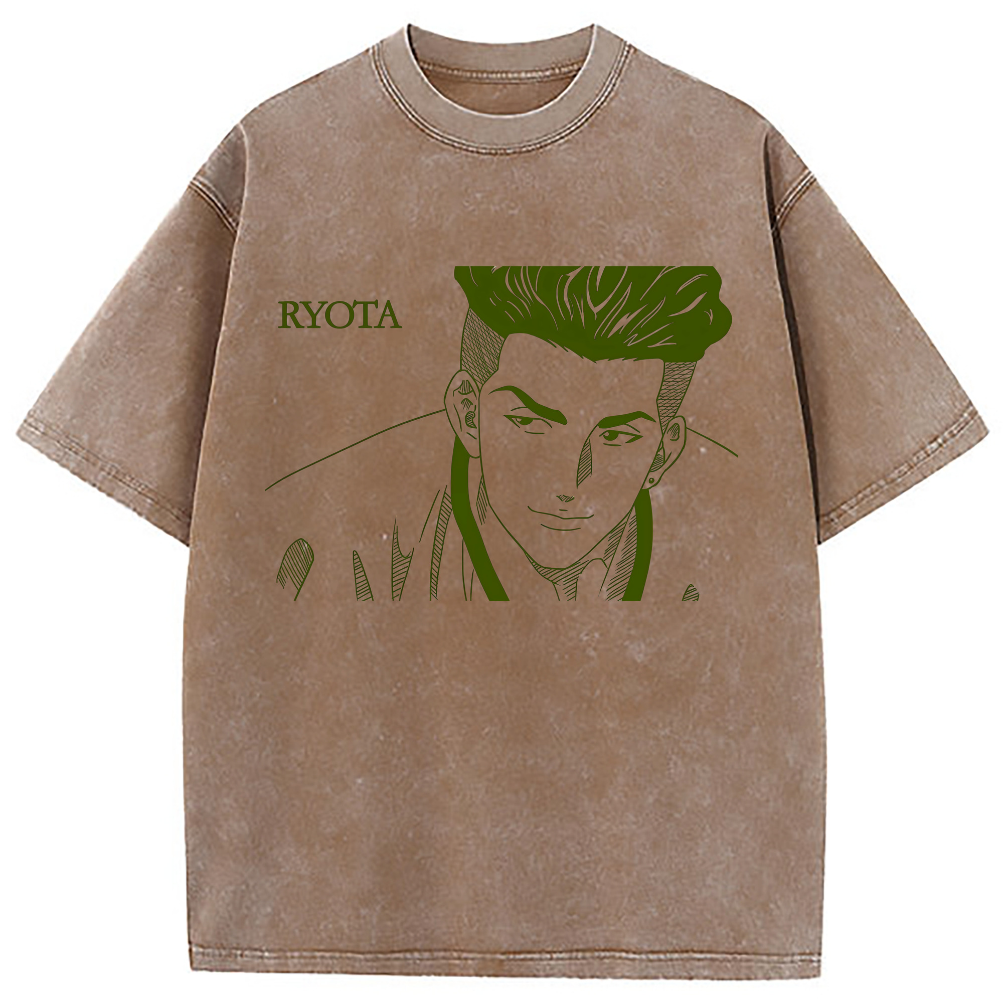（画像用） SLAM DUNK／スラムダンク 綿100% ヴィンテージ風 半袖Tシャツ（フロントプリント）
