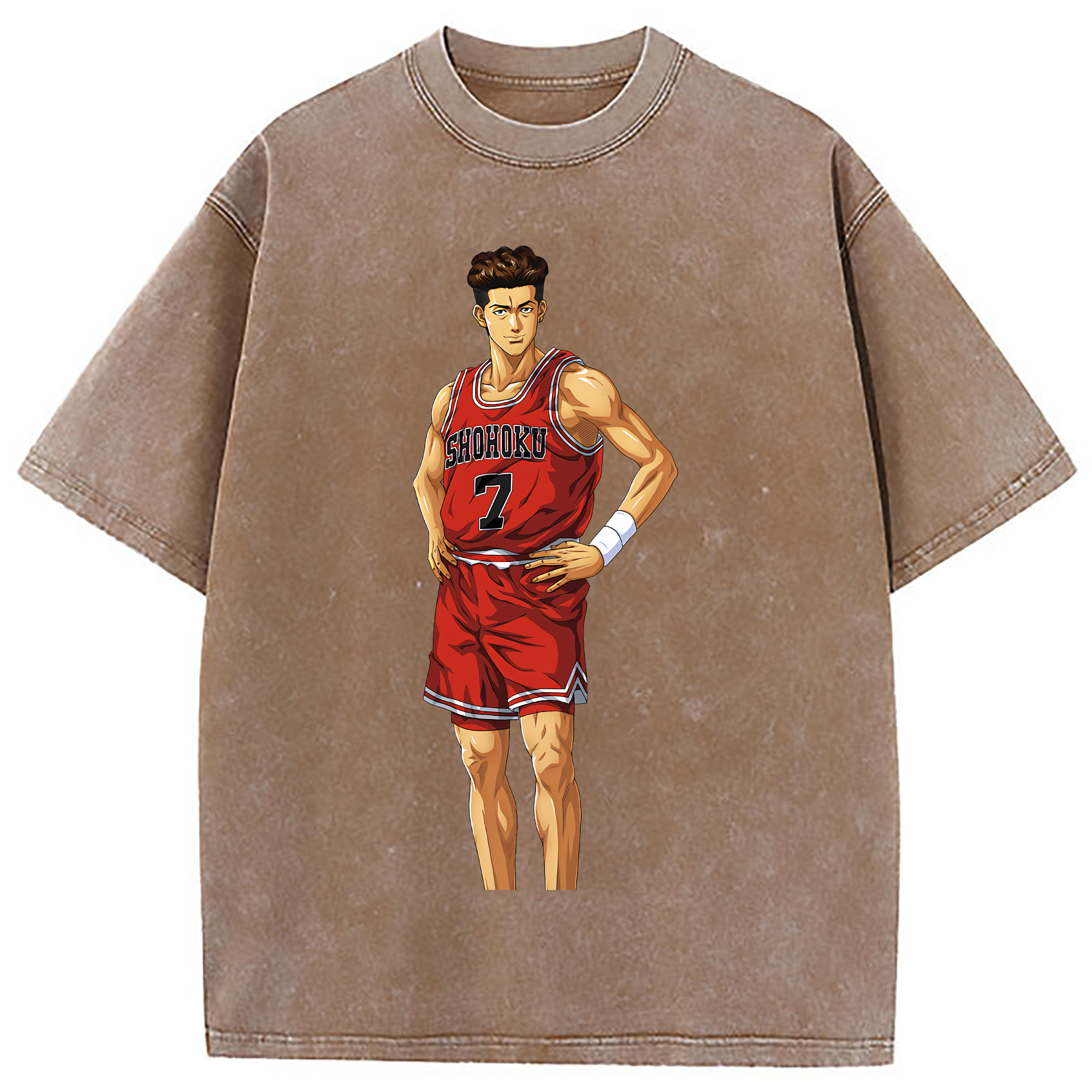 （画像用） SLAM DUNK／スラムダンク 綿100% ヴィンテージ風 半袖Tシャツ（フロントプリント）