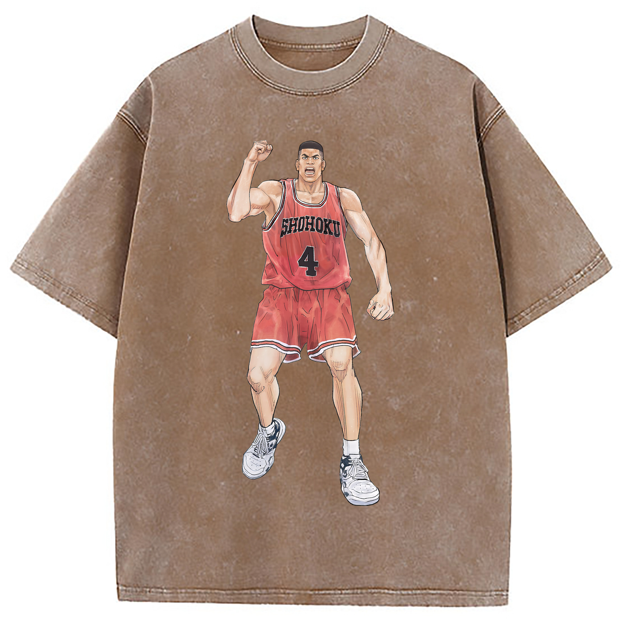 （画像用） SLAM DUNK／スラムダンク 綿100% ヴィンテージ風 半袖Tシャツ（フロントプリント）