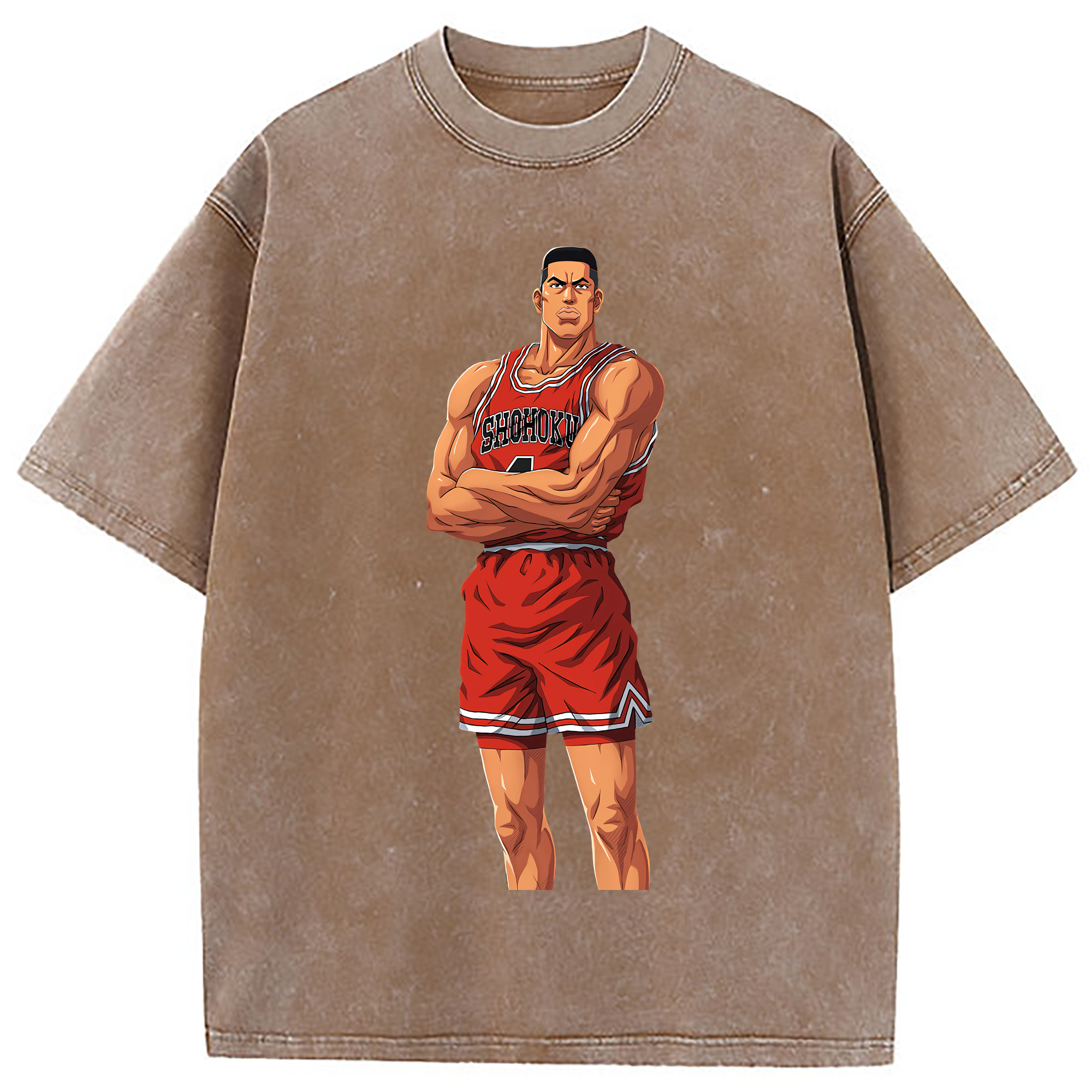 （画像用） SLAM DUNK／スラムダンク 綿100% ヴィンテージ風 半袖Tシャツ（フロントプリント）
