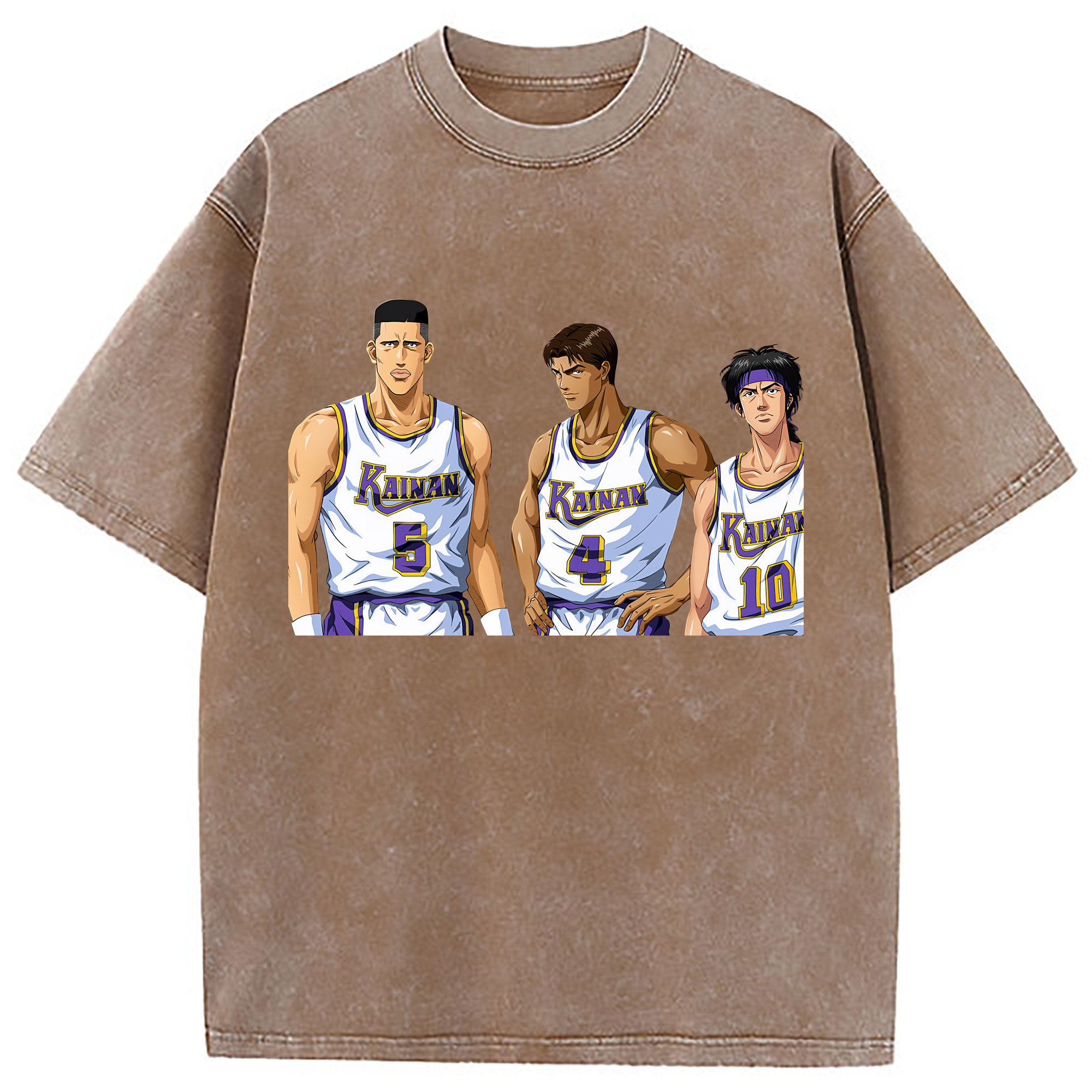 （画像用） SLAM DUNK／スラムダンク 綿100% ヴィンテージ風 半袖Tシャツ（フロントプリント）