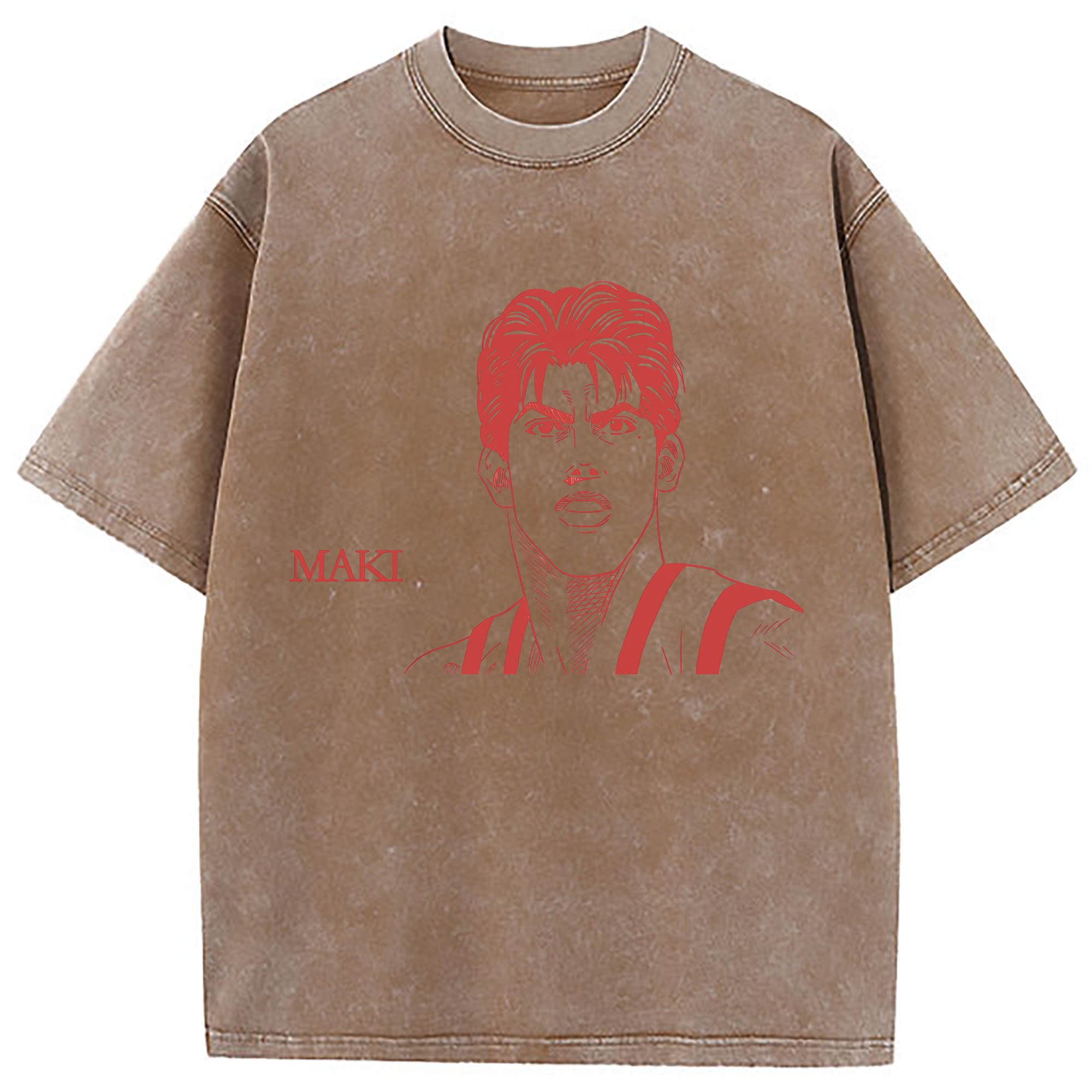 （画像用） SLAM DUNK／スラムダンク 綿100% ヴィンテージ風 半袖Tシャツ（フロントプリント）