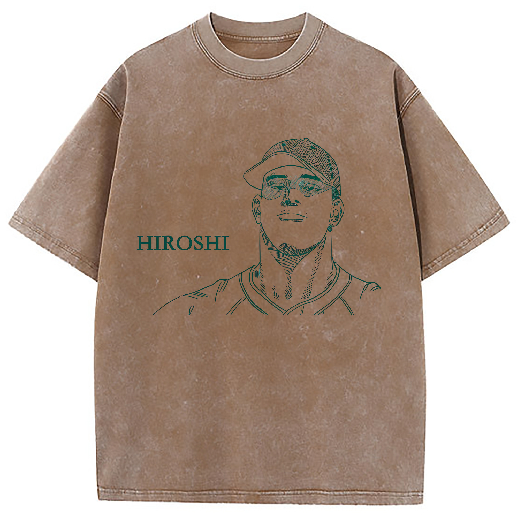 （画像用） SLAM DUNK／スラムダンク 綿100% ヴィンテージ風 半袖Tシャツ（フロントプリント）