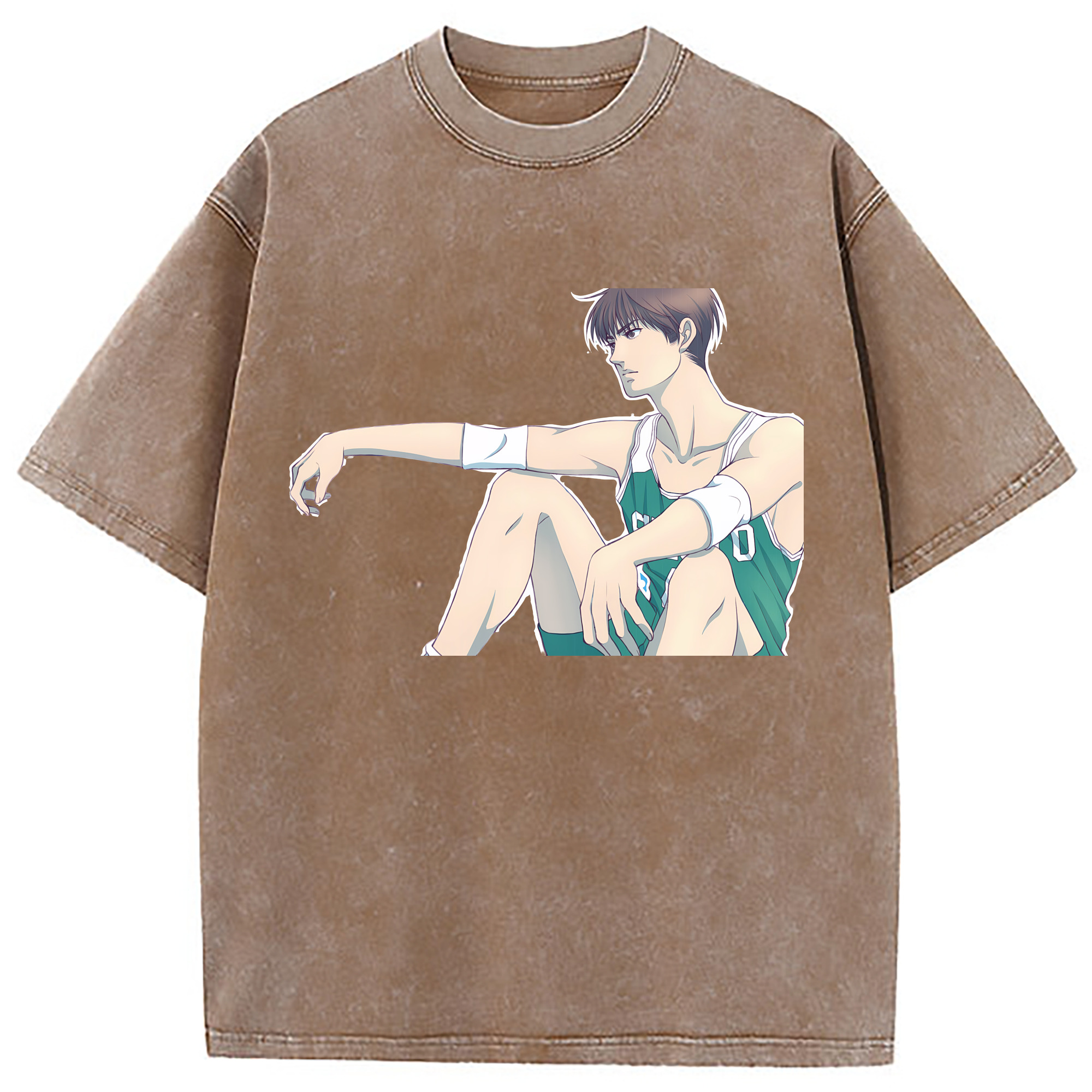 （画像用） SLAM DUNK／スラムダンク 綿100% ヴィンテージ風 半袖Tシャツ（フロントプリント）
