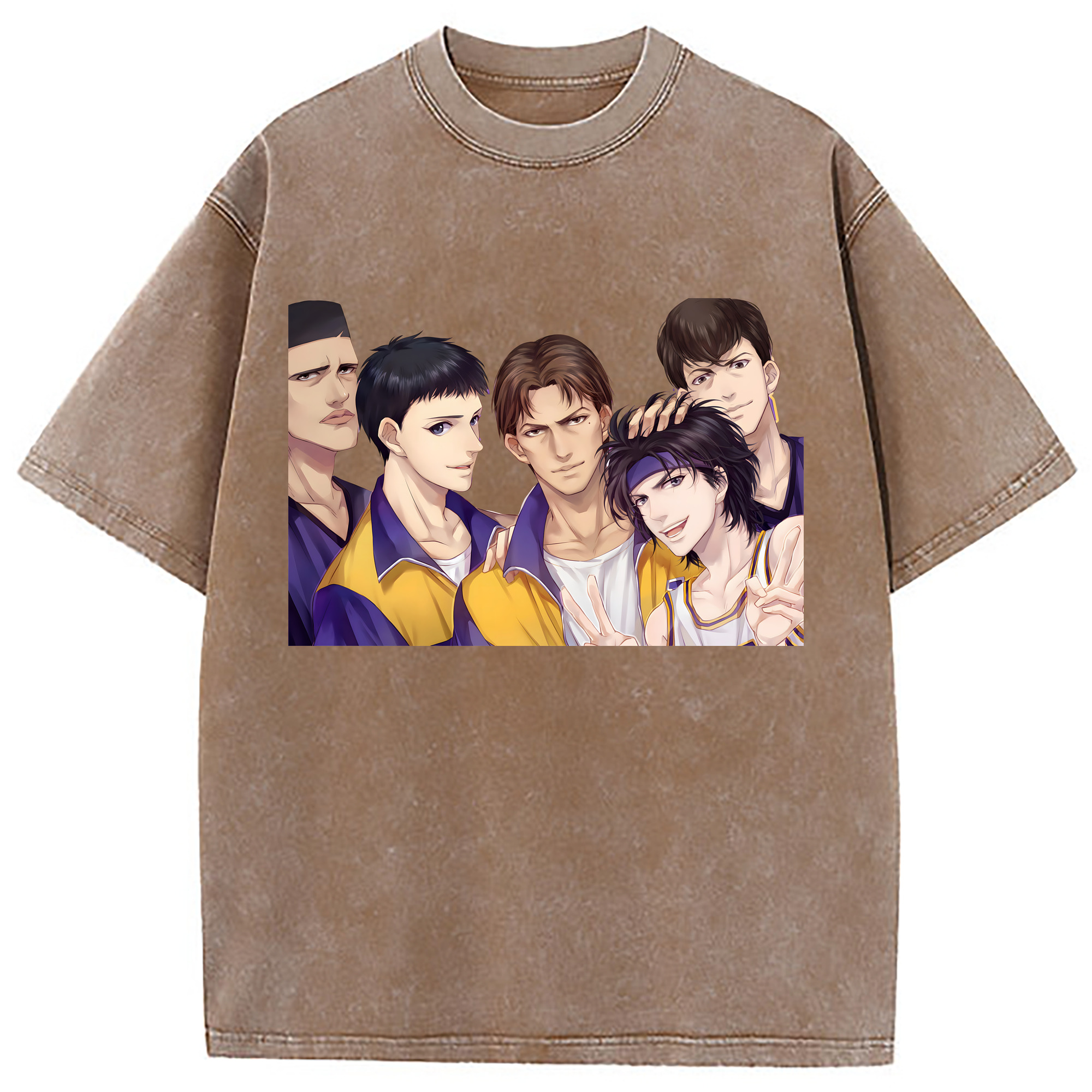 （画像用） SLAM DUNK／スラムダンク 綿100% ヴィンテージ風 半袖Tシャツ（フロントプリント）