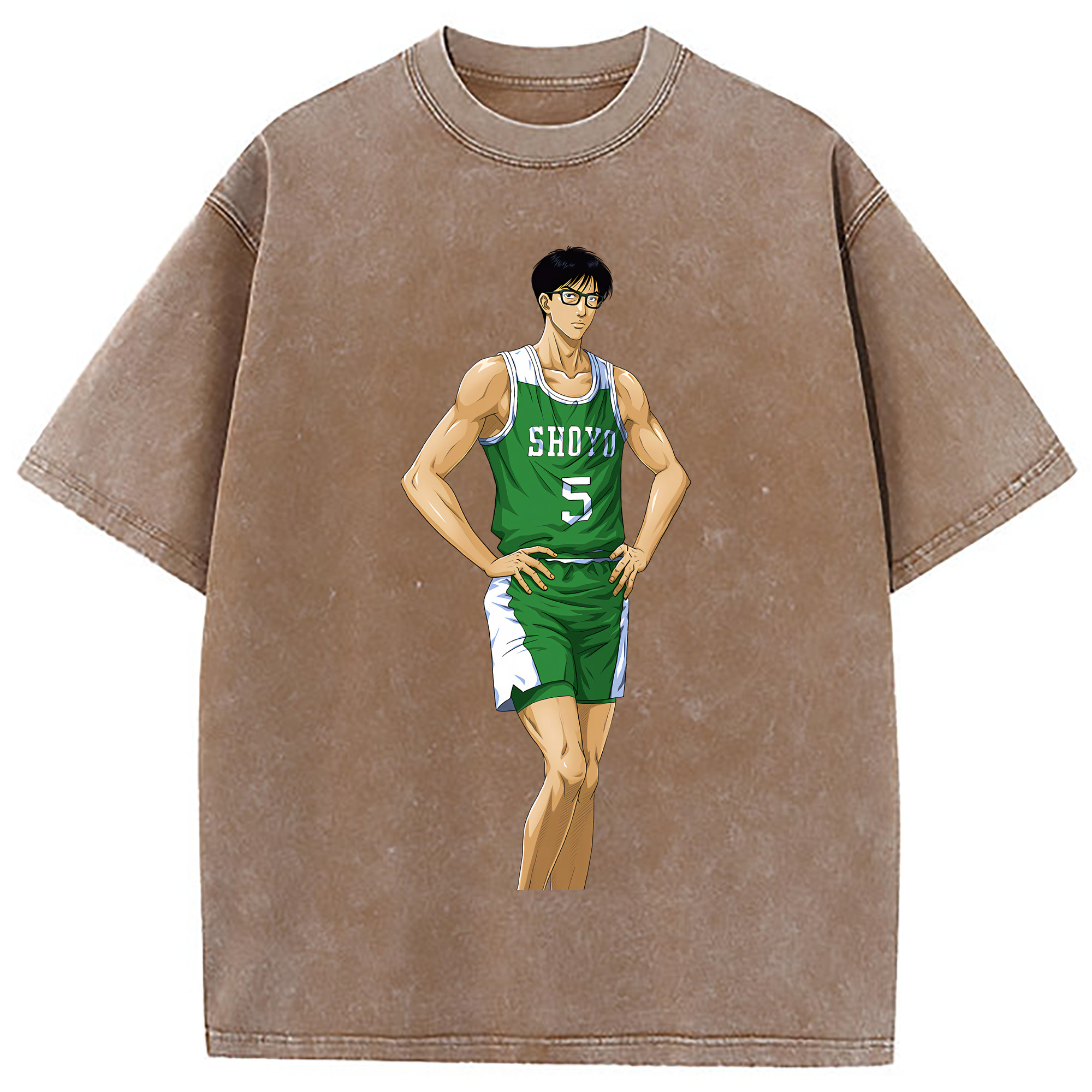 （画像用） SLAM DUNK／スラムダンク 綿100% ヴィンテージ風 半袖Tシャツ（フロントプリント）